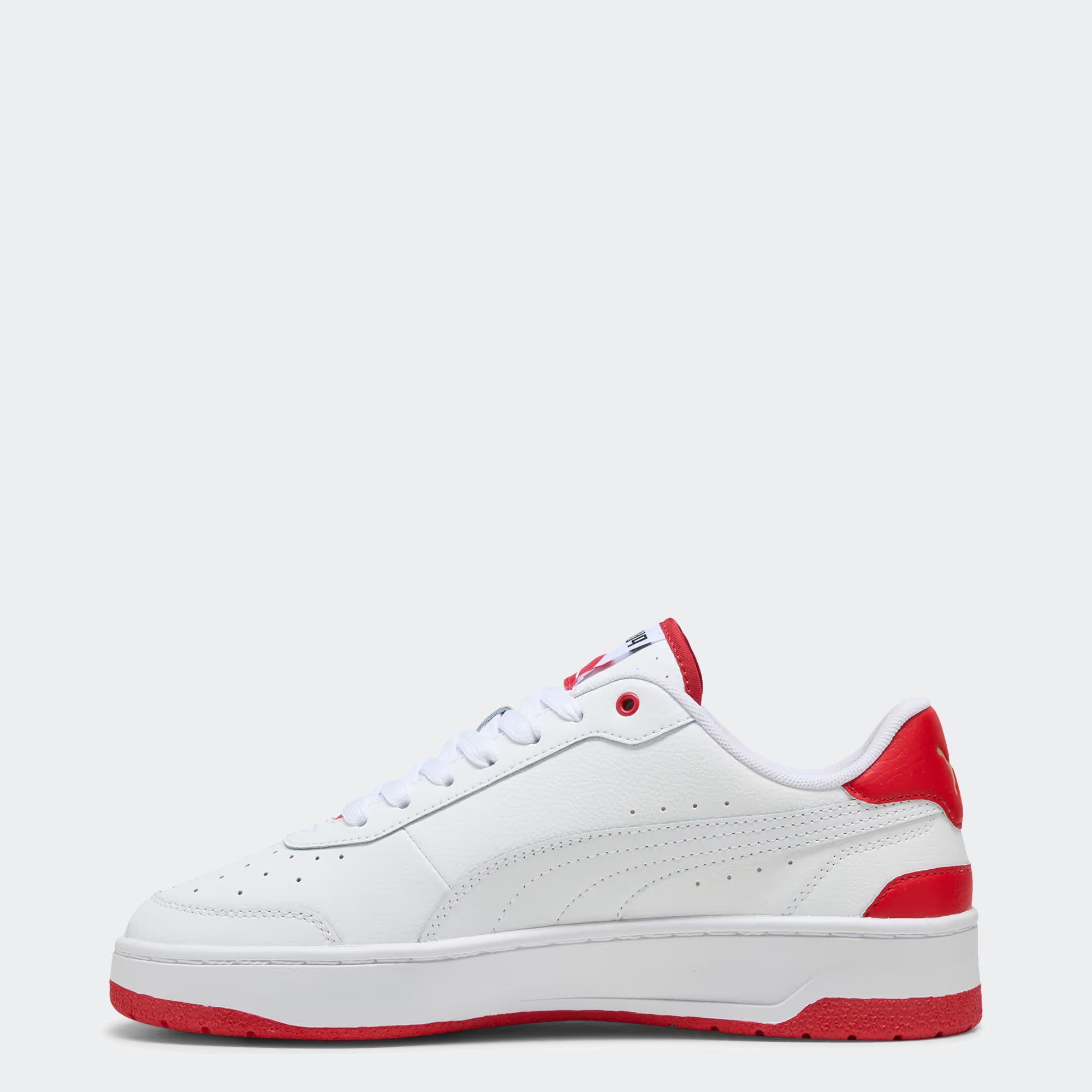 Men's PUMA CA Match Shoes White / For All Time Red