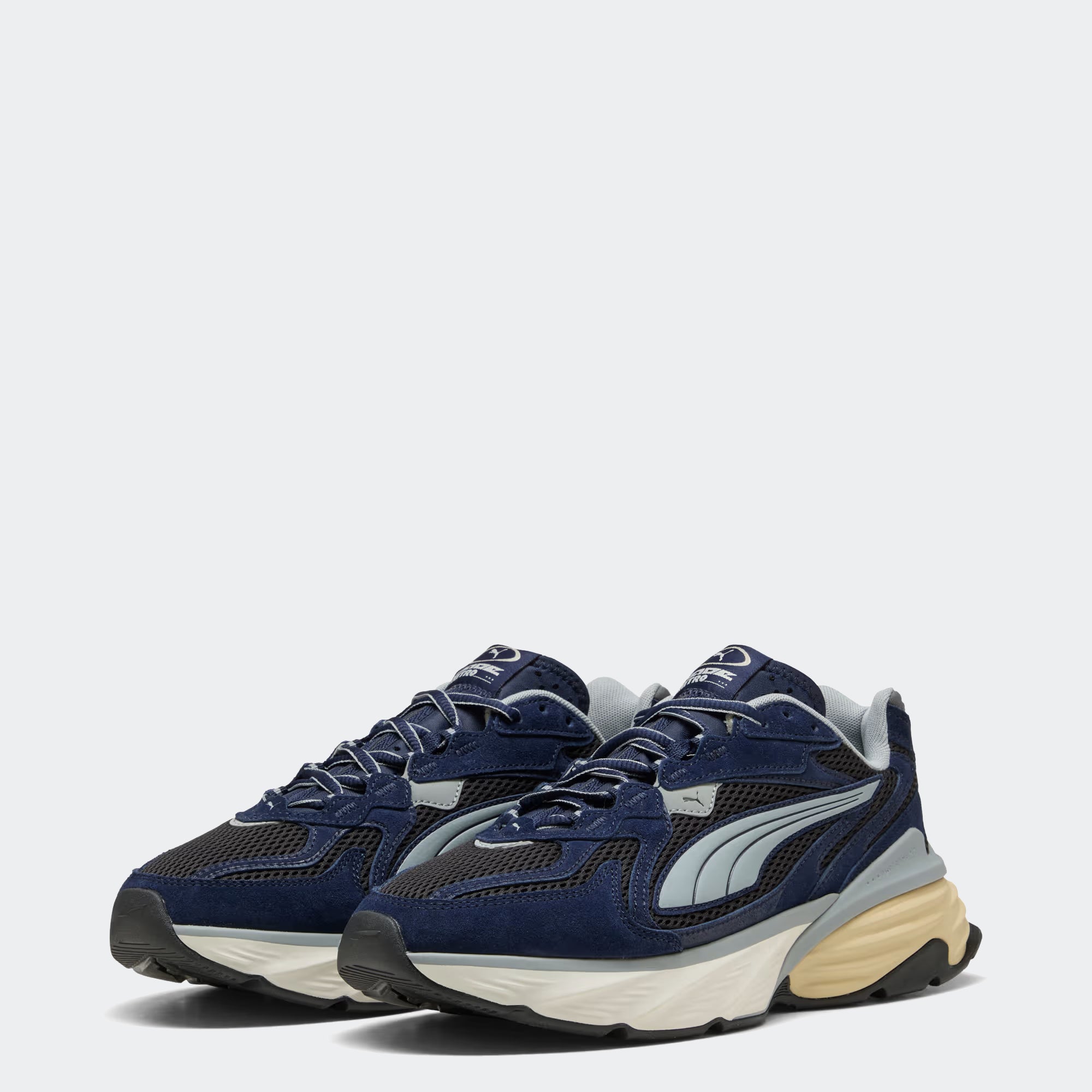 Men's PUMA Fade Nitro LS Suede Shoes Navy