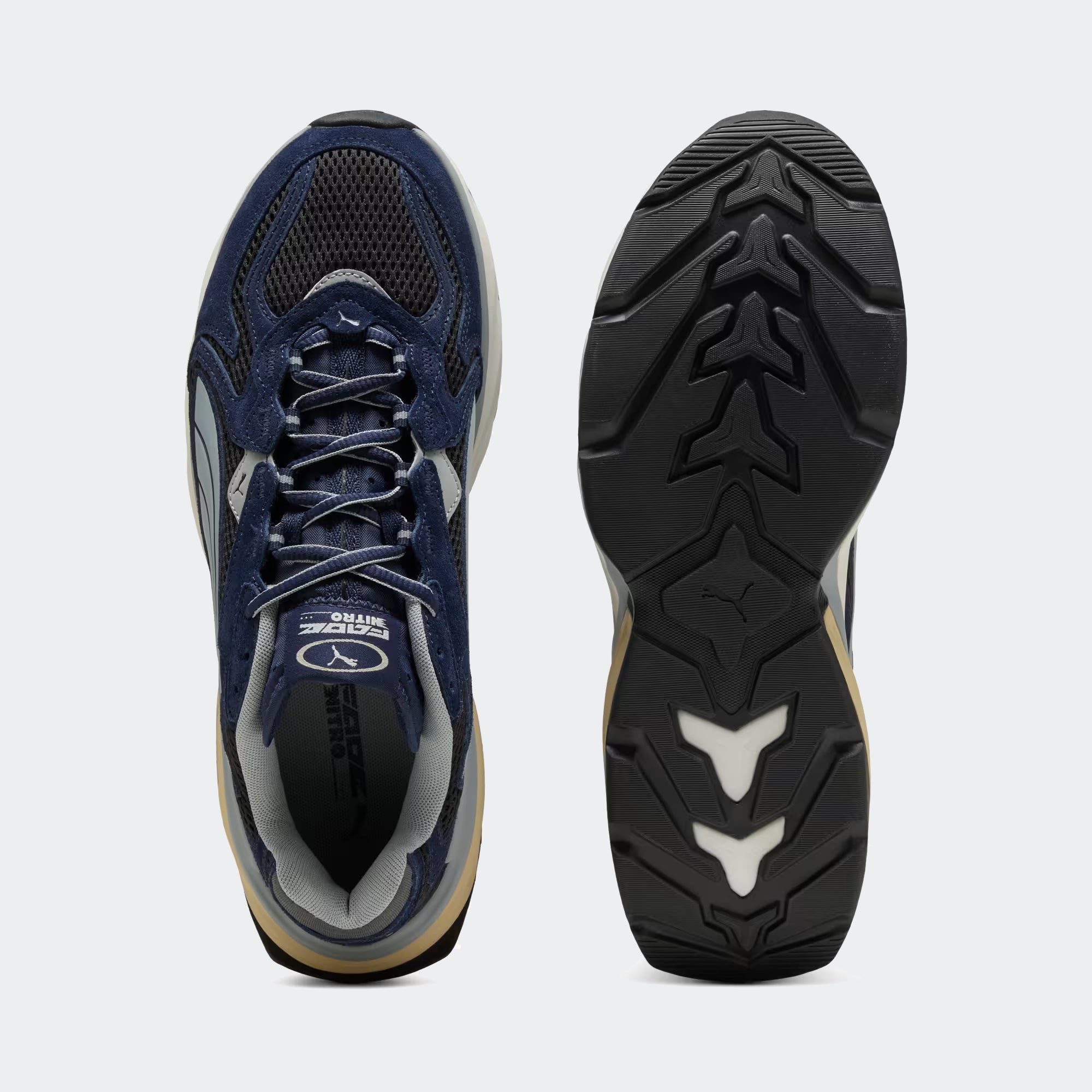 Men's PUMA Fade Nitro LS Suede Shoes Navy
