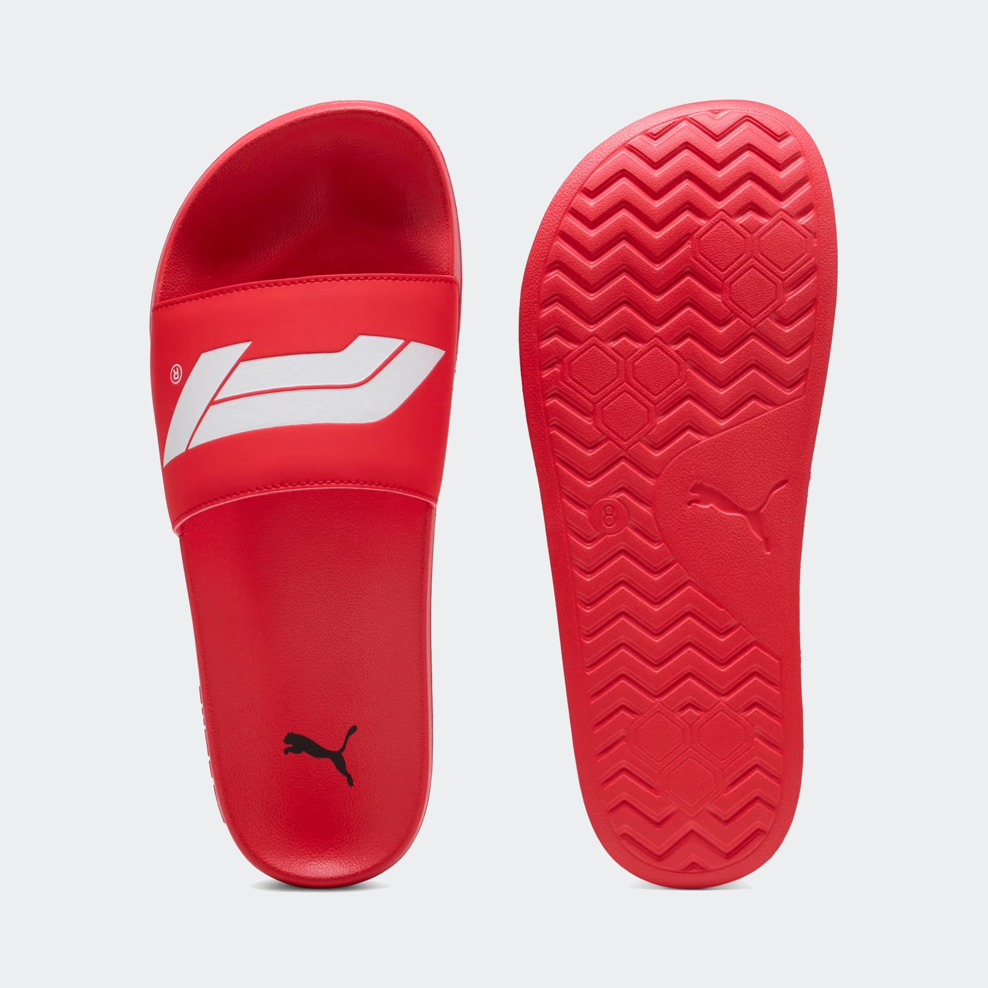 Men's PUMA Formula 1® Leadcat 2.0 Logo Slides Pop Red / PUMA White