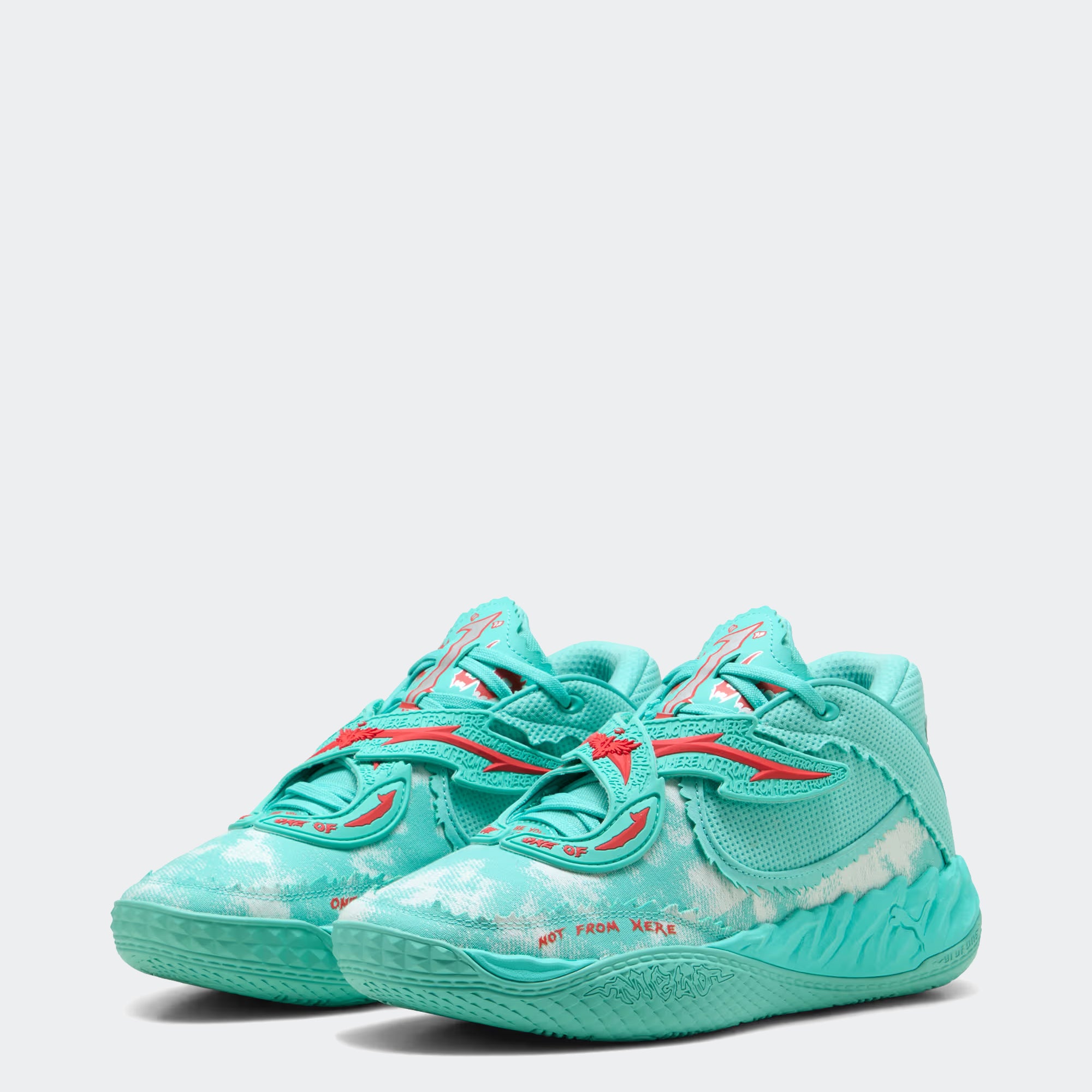 Men's PUMA MB.05 Melo World Basketball Shoes Aquatic