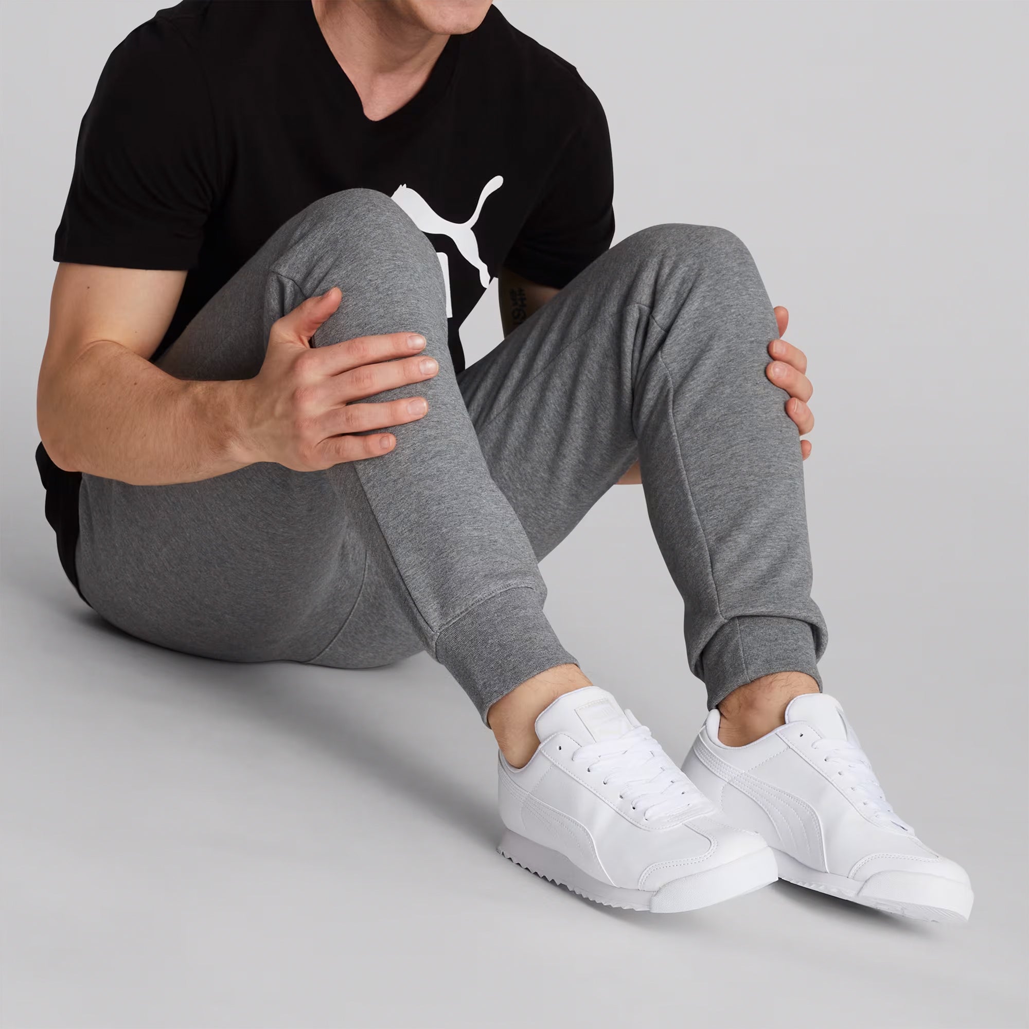 Men's PUMA Roma Basic Sneakers White