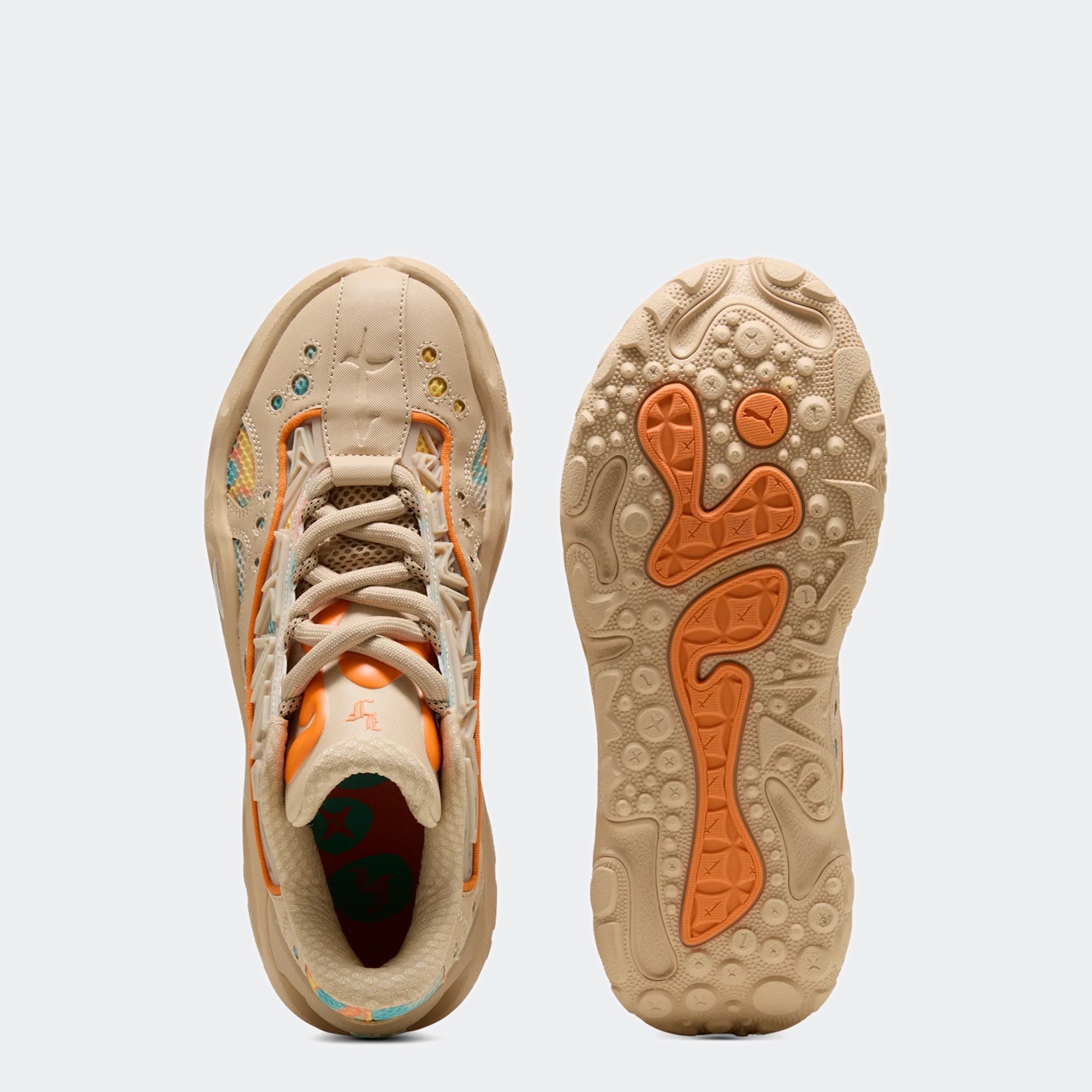 Men's PUMA X LaMelo Ball LaFrancé RNR Light Sand / Orange Glo / Aquatic