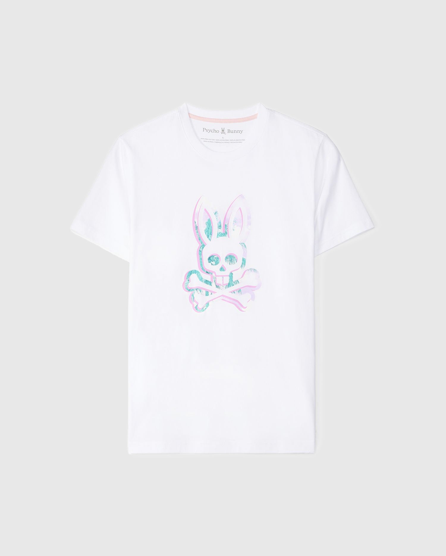 Men's Psycho Bunny Leonard Graphic Tee White