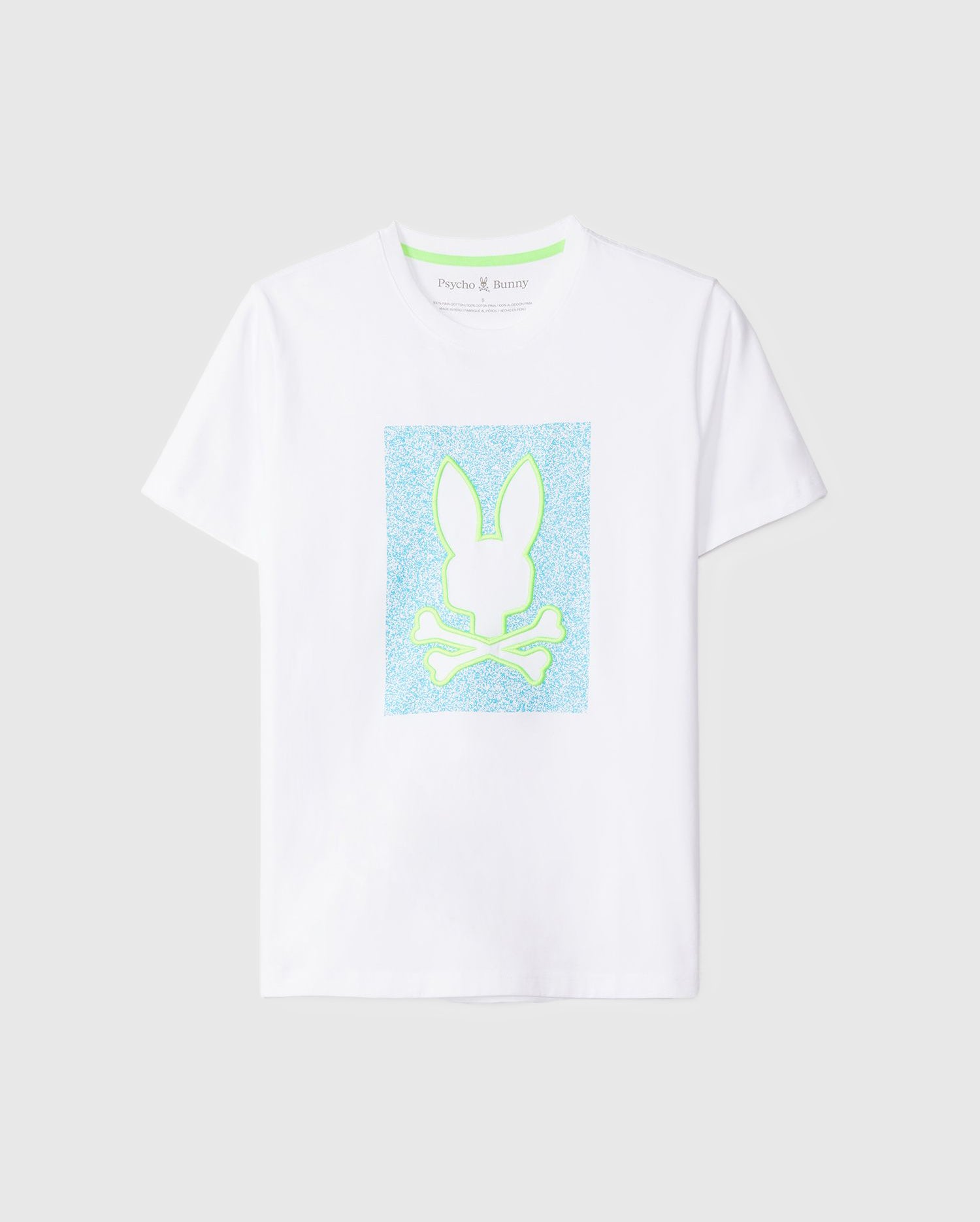 Men's Psycho Bunny Livingston Graphic Tee White