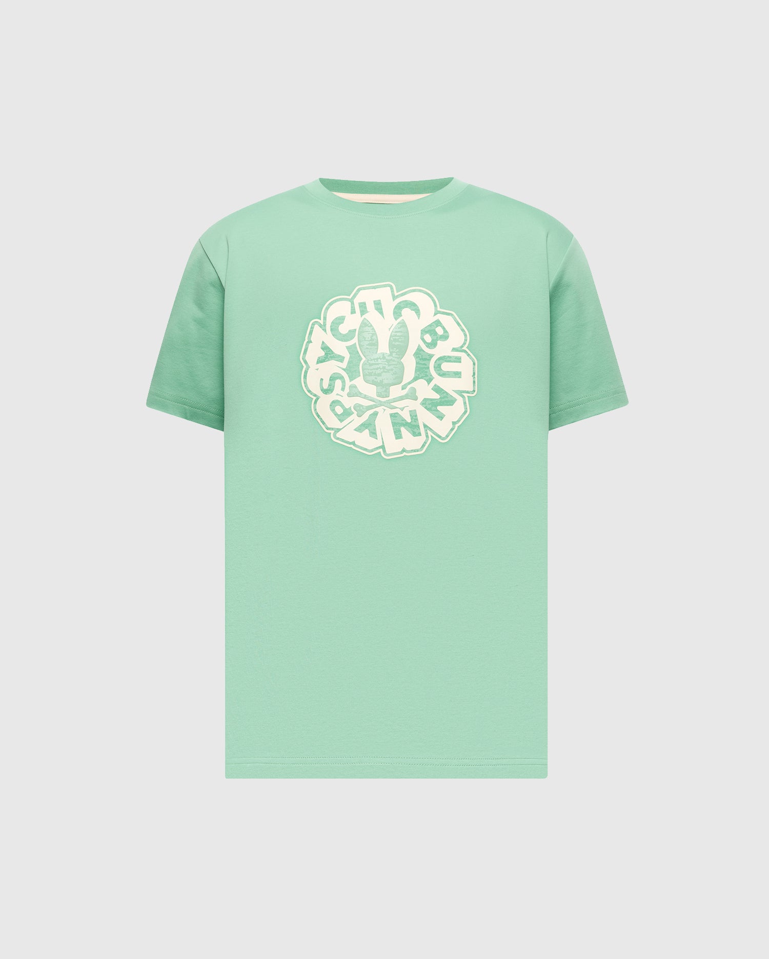 Men's Psycho Bunny Toby Graphic Tee Light Grass Green
