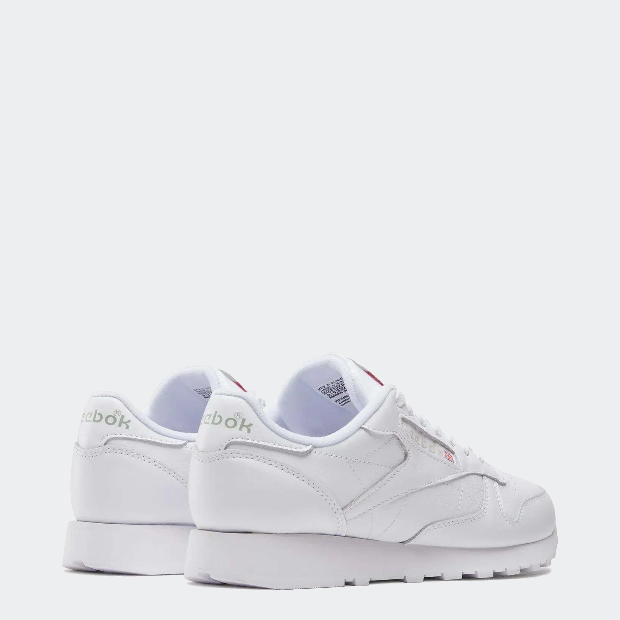 Men's Reebok Classic Leather Shoes White / Pure Grey 3