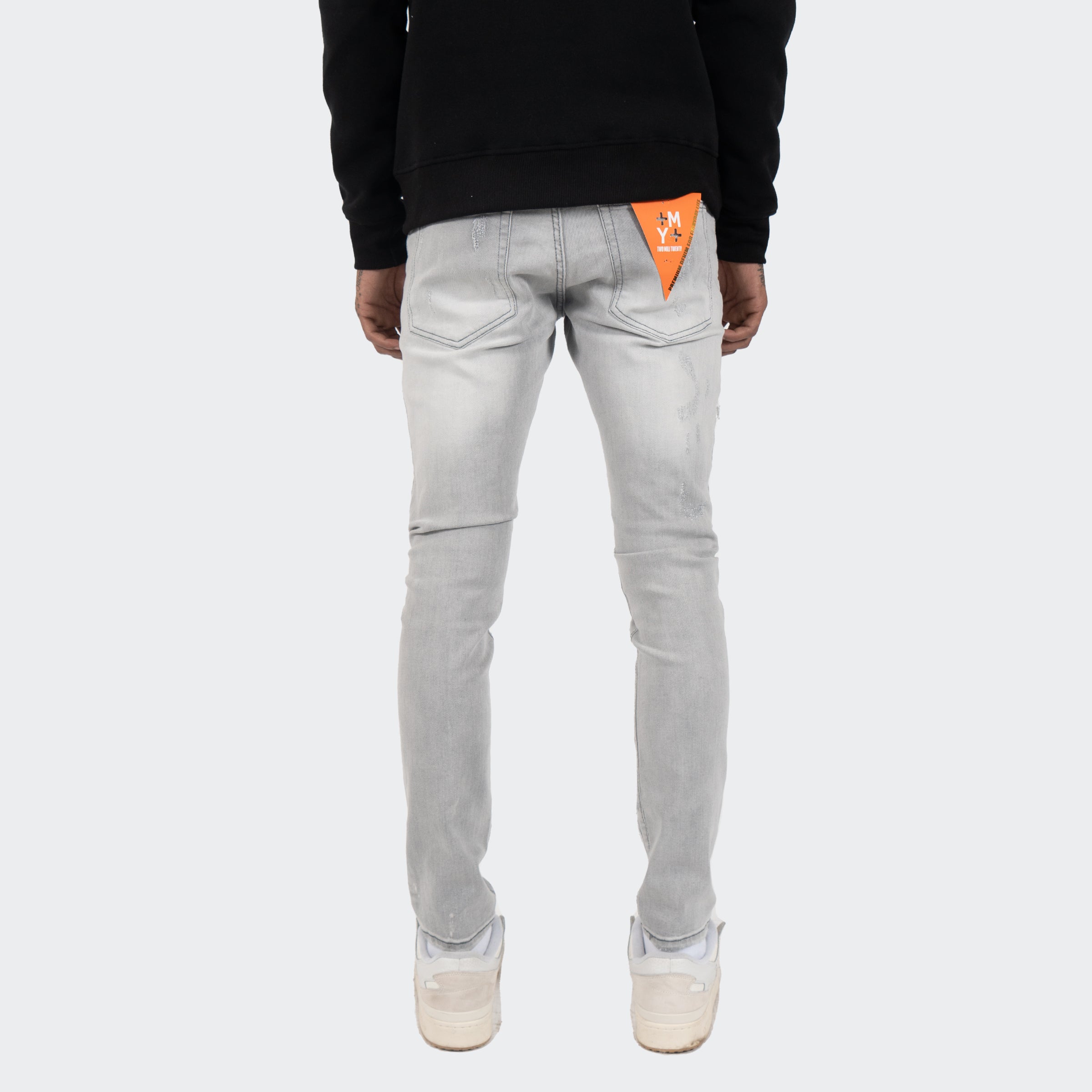 Men's TWO MILL TWENTY Archer Geometric Patchwork Jeans Gray Wash