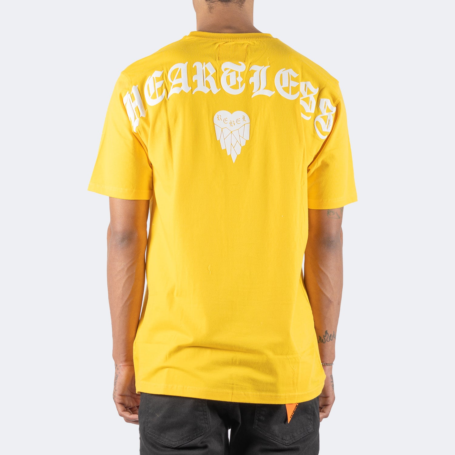 Men's TWO MILL TWENTY Cold Hearted Puffy Graphic Tee Gold