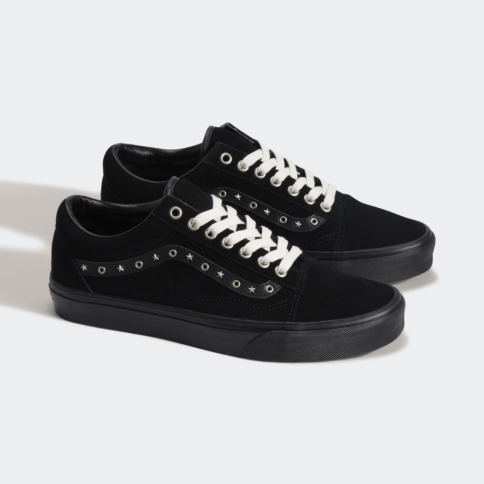 Men's Vans Old Skool Metal Blackout Shoes Black