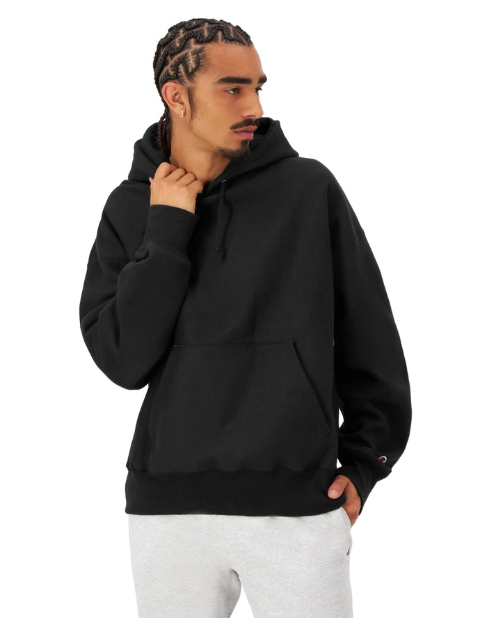 Men's Champion Reverse Weave Arena Hoodie Black Chicago City Sports