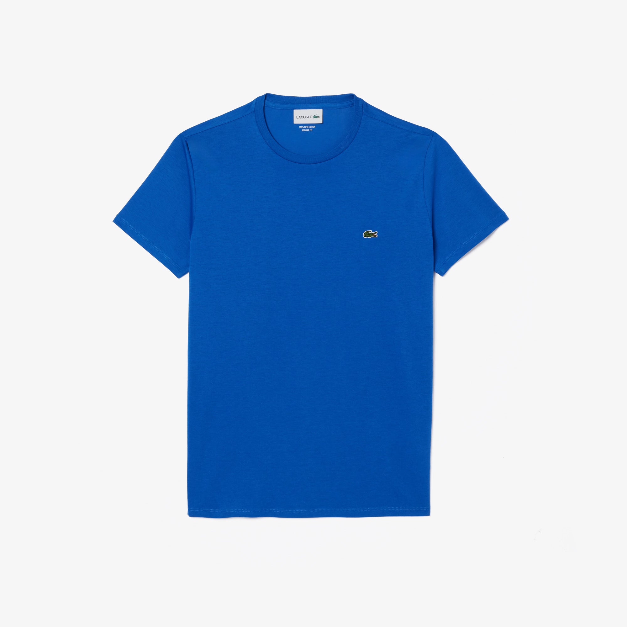 Men's Lacoste Crew Neck Pima Cotton Jersey T-Shirt Ladigue Blue