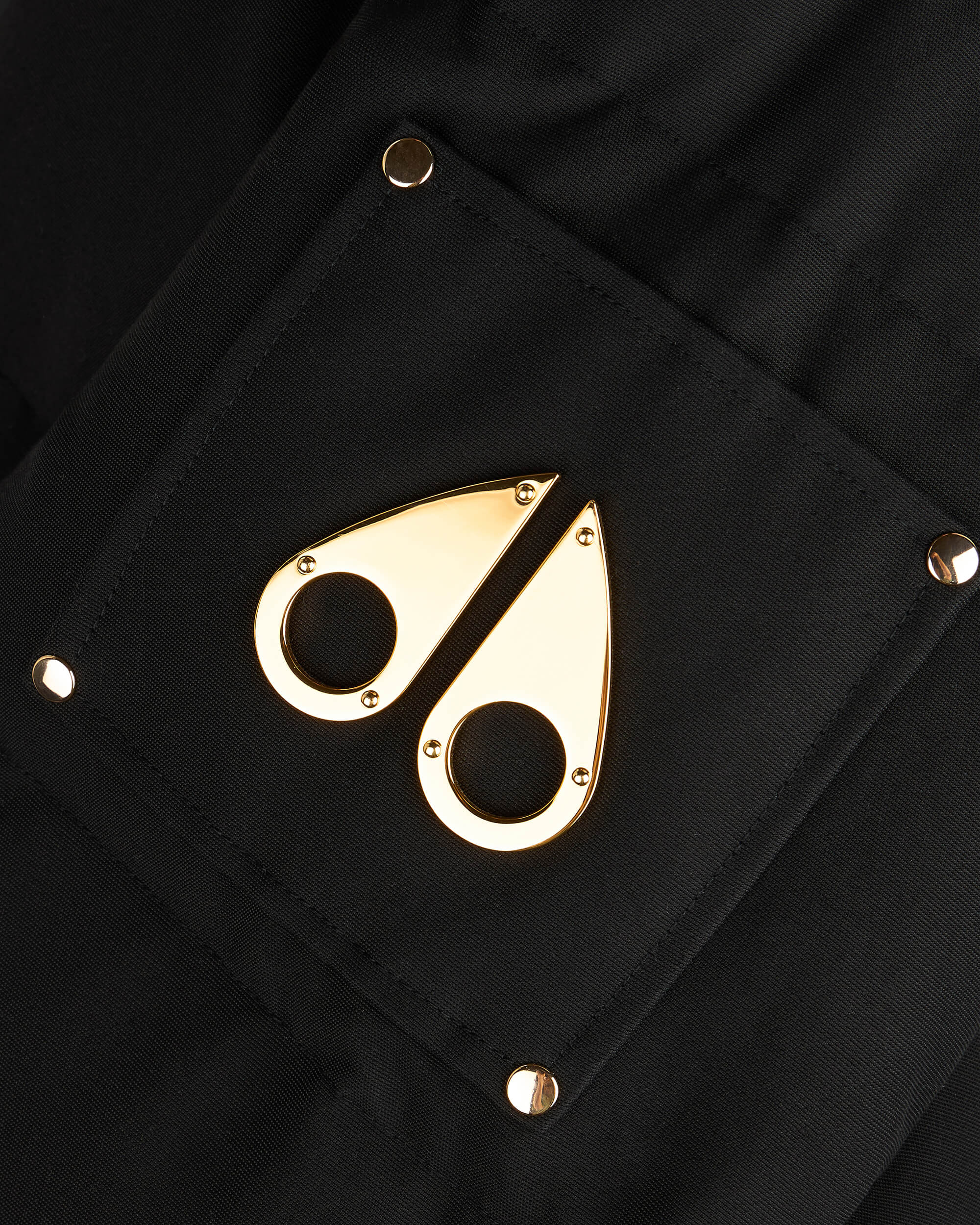 Men's Moose Knuckles Gold Series Shearling 3Q Jacket Black