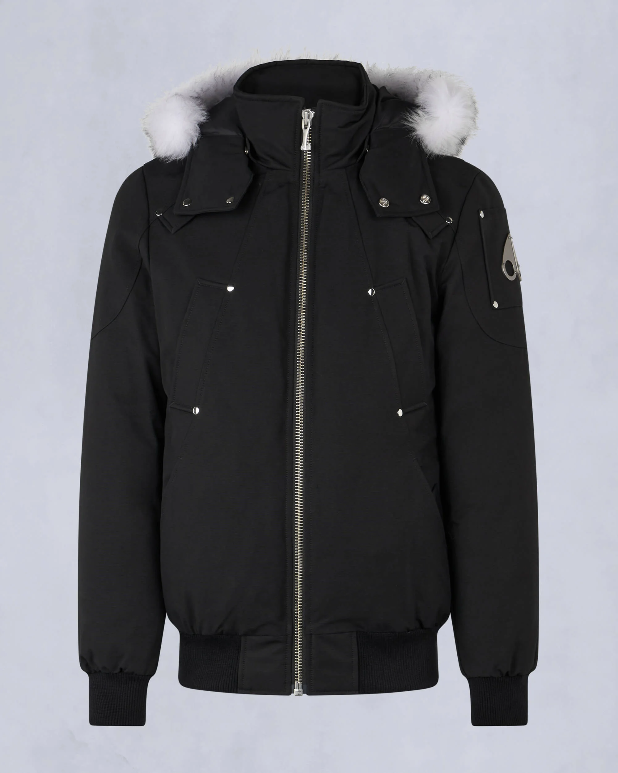 Moose Knuckles Shearling Ballistic Bomber Jacket | Chicago City Sports