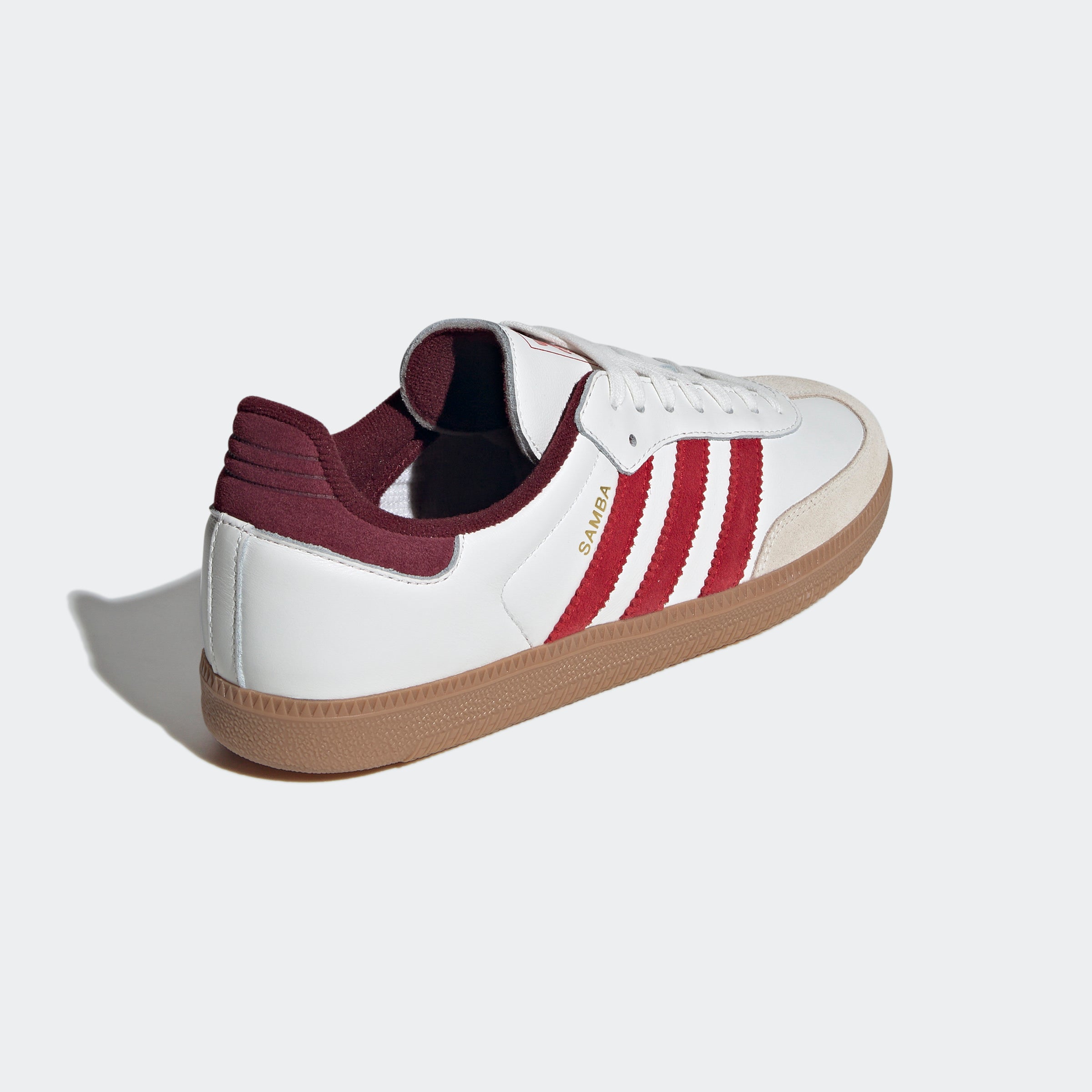 Men's adidas Originals Samba OG Shoes Core White / Better Scarlet / Shadow Red