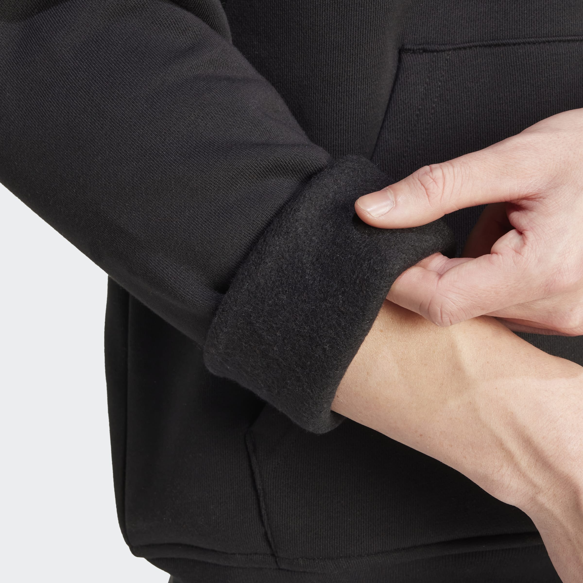 Men's adidas Originals Trefoil Essentials Hoodie Black