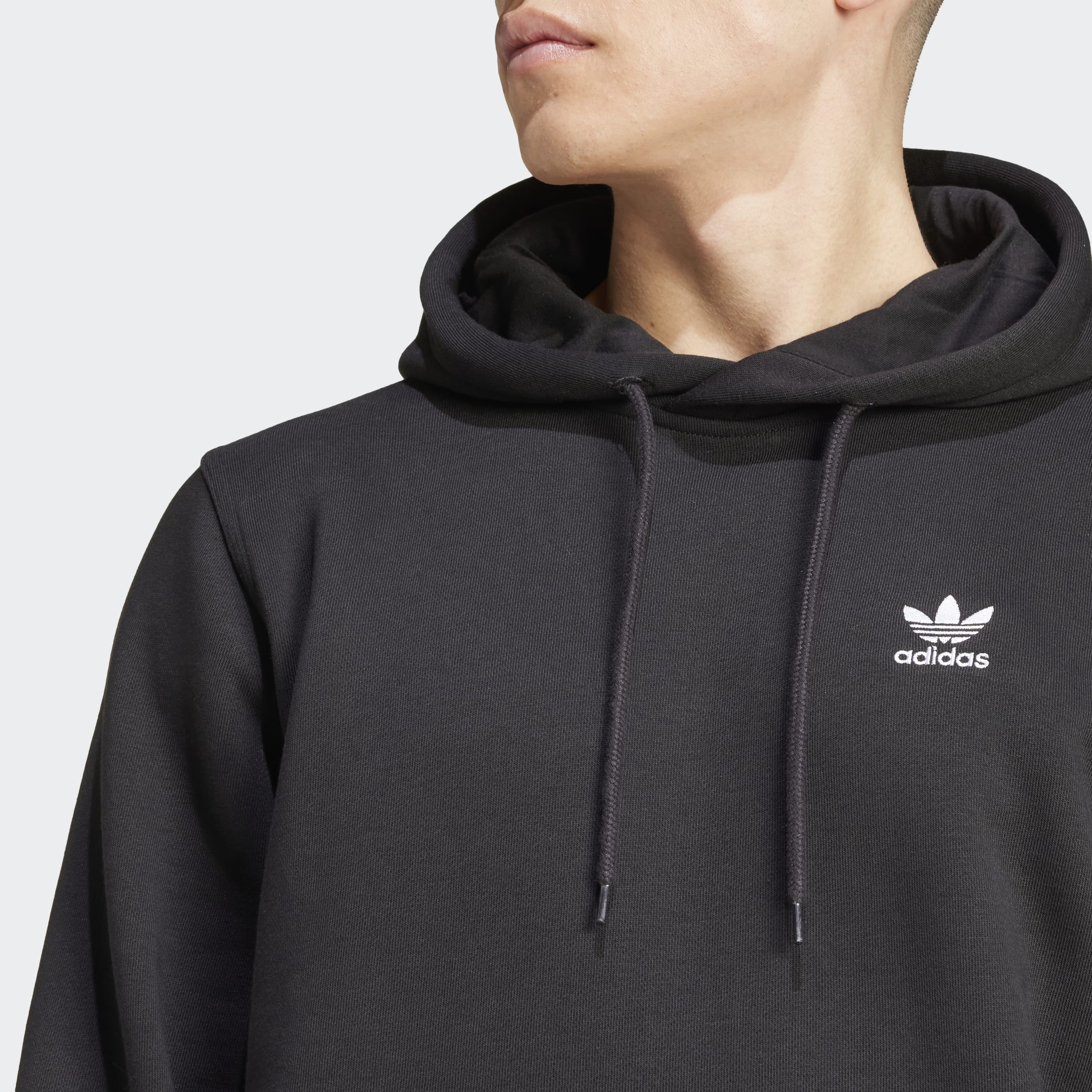 Men's adidas Originals Trefoil Essentials Hoodie Black