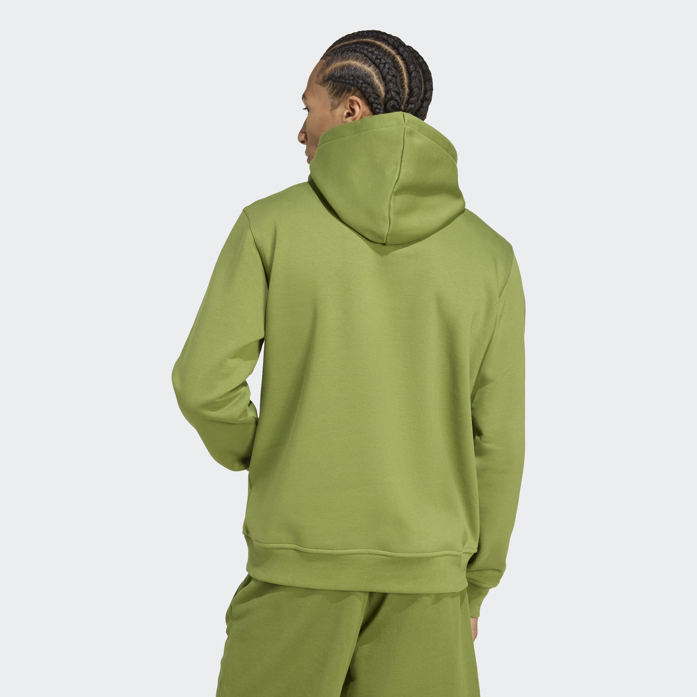 Men's adidas Originals Trefoil Essentials Hoodie Tech Olive