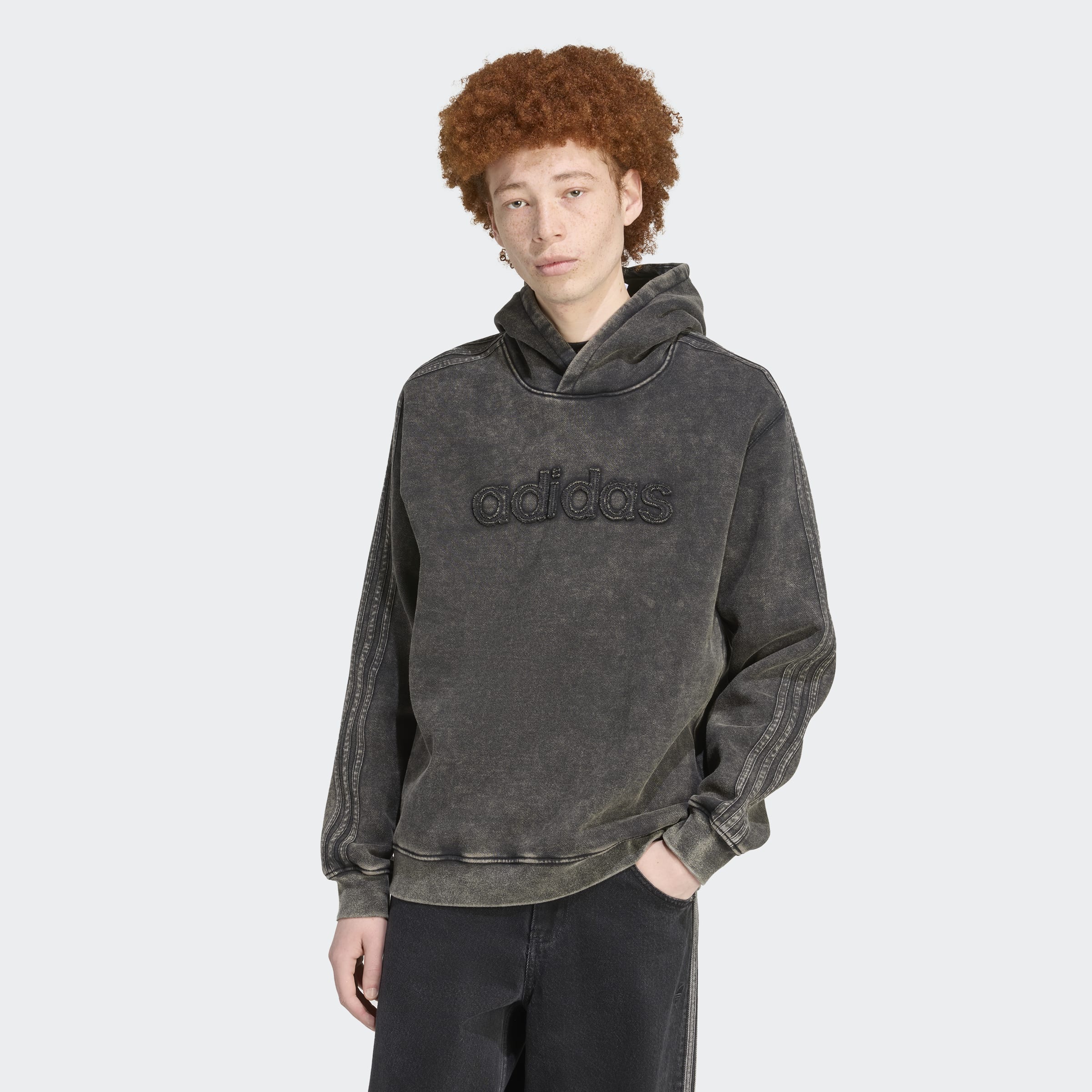 Men's adidas Originals Washed Hoodie Black