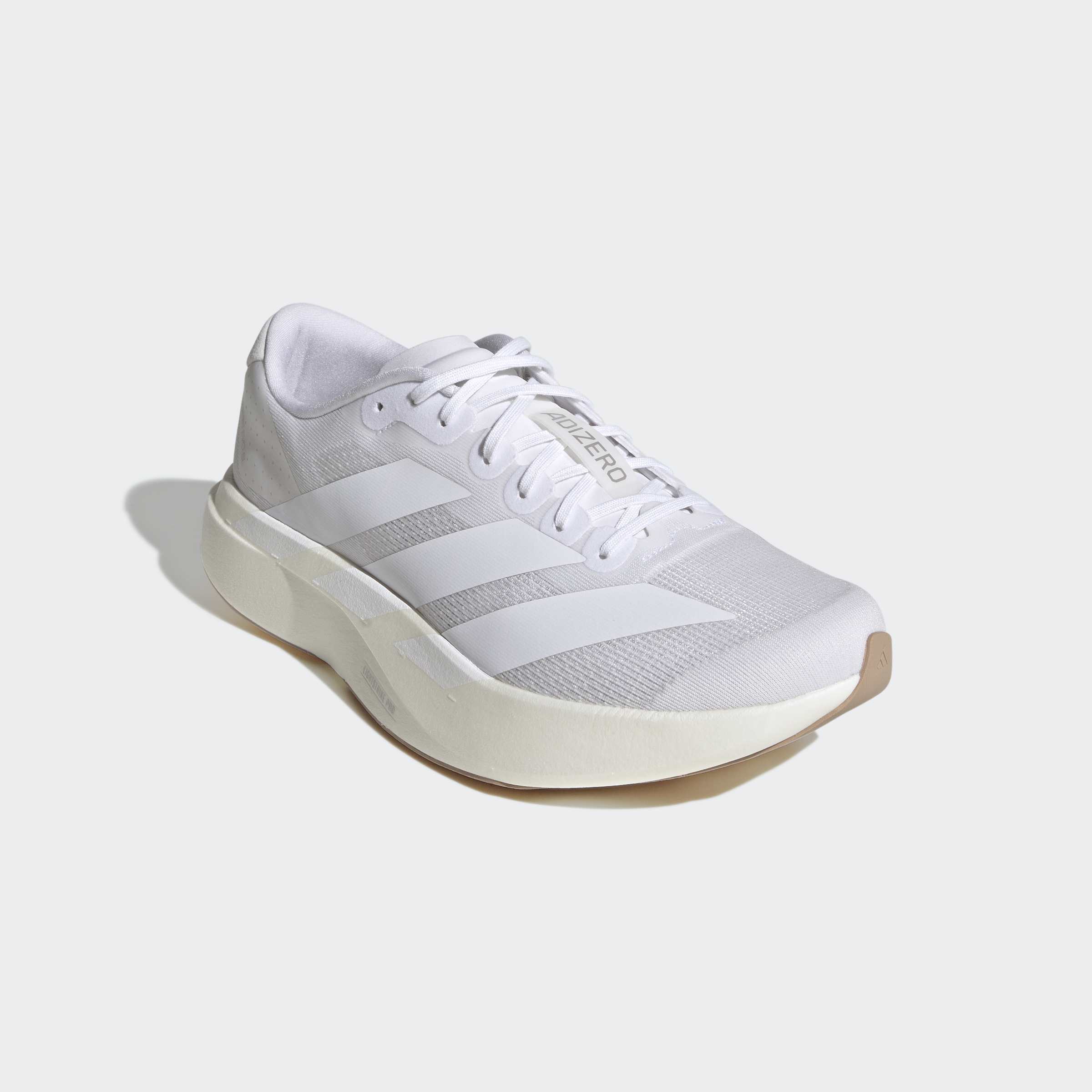 Men's adidas Running Adizero Evo SL Shoes White / Warm Sandstone