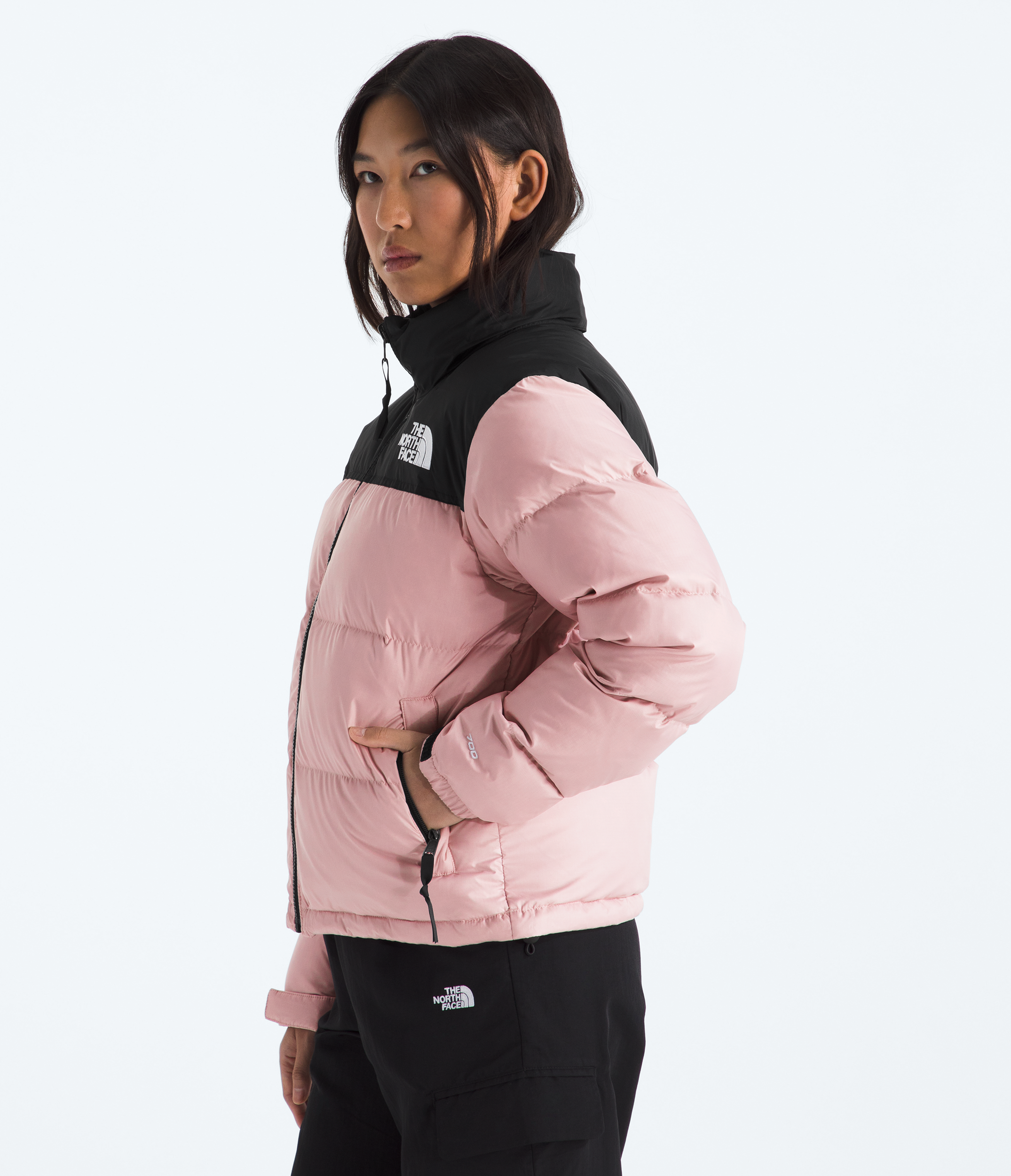 Women's The North Face 1996 Retro Nuptse Jacket Metal Pink/Black