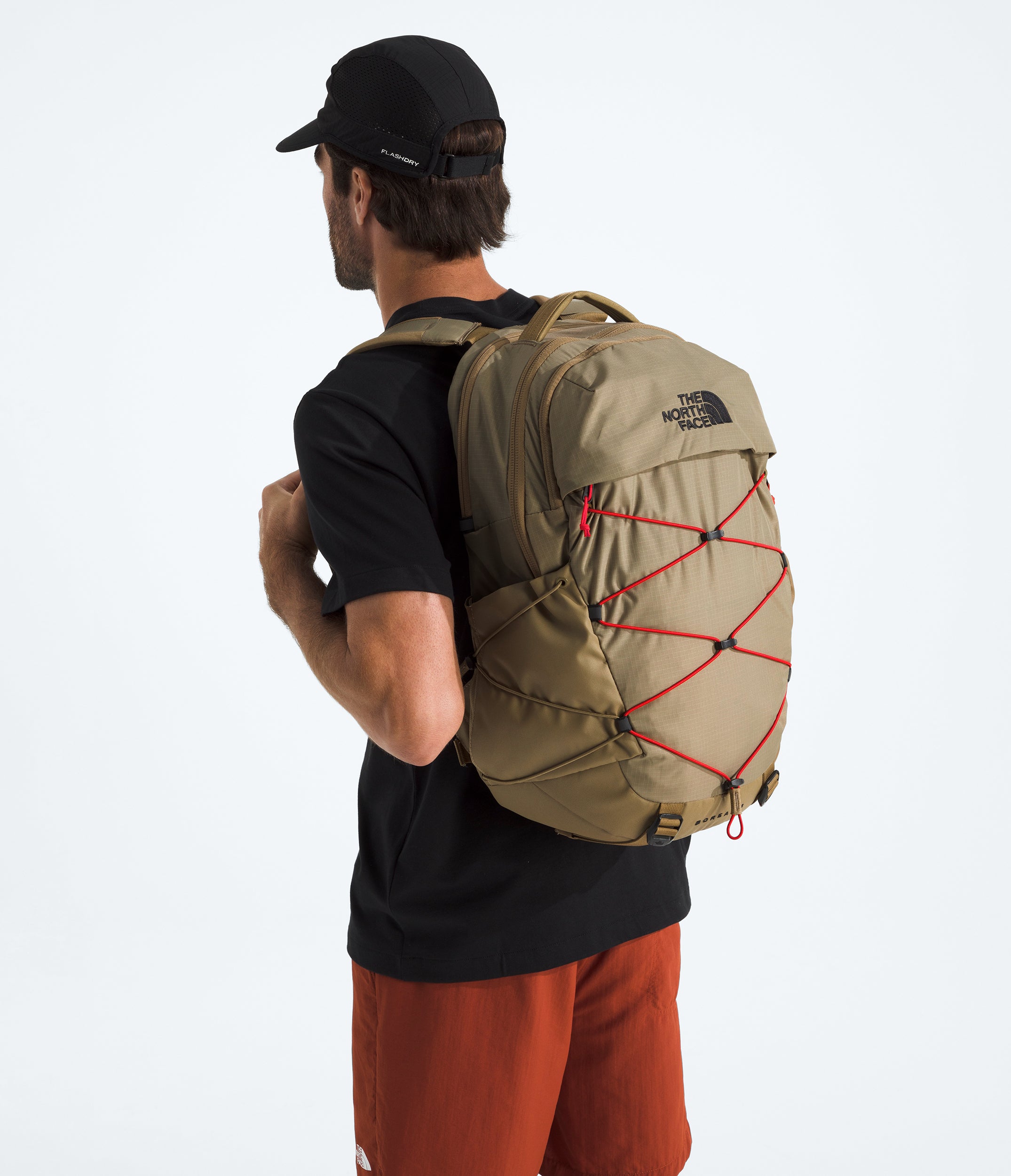 The North Face Borealis Backpack Cedar / Lava Red