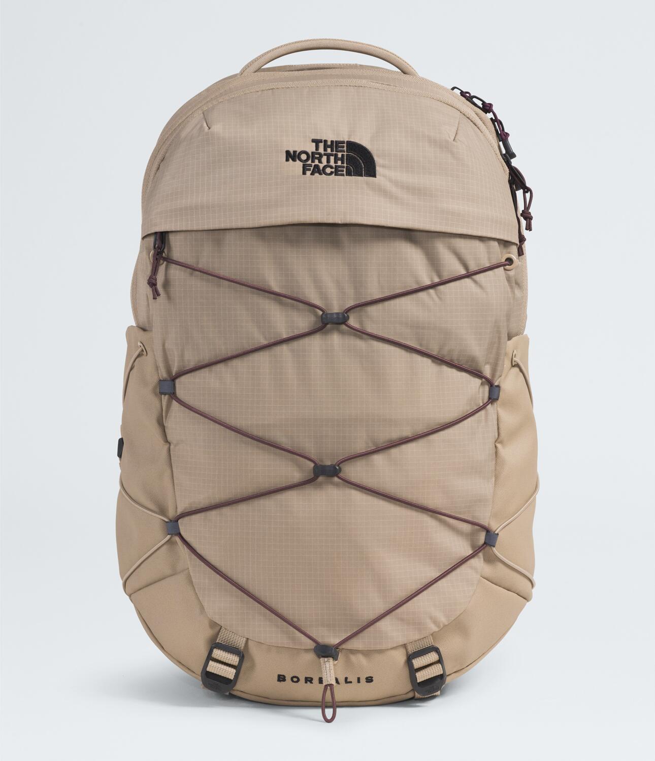 grey the north face backpack The North Face Women's Borealis Backpack Mushroom Grey/Tawny Quartz
