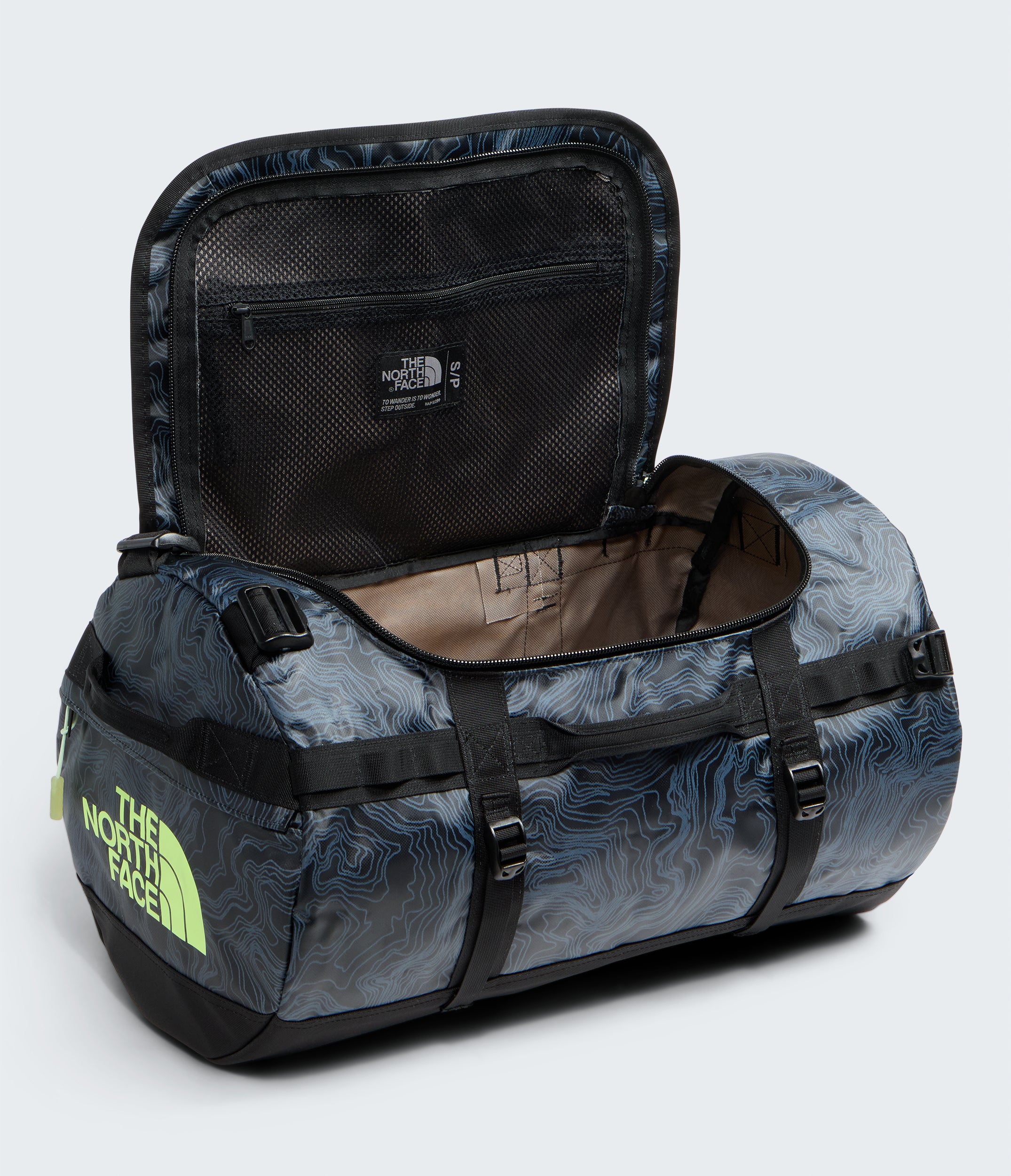 The North Face Base Camp Duffel Bag Glowing Topo Print - S (50L)