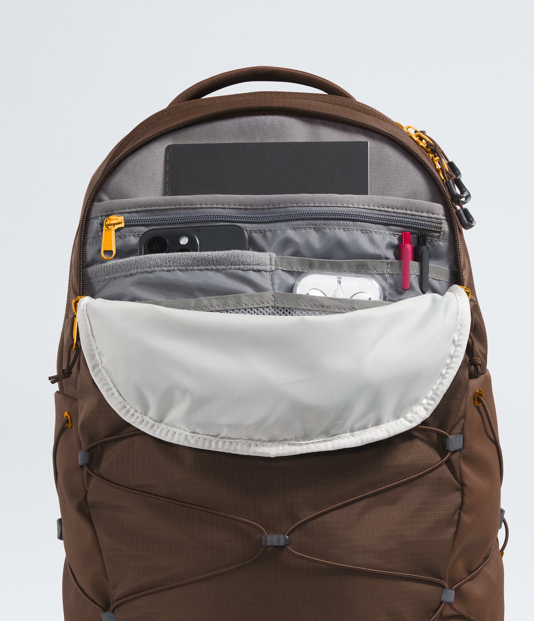 Women's The North Face Borealis Luxe Backpack Smokey Brown / Gold Metallic