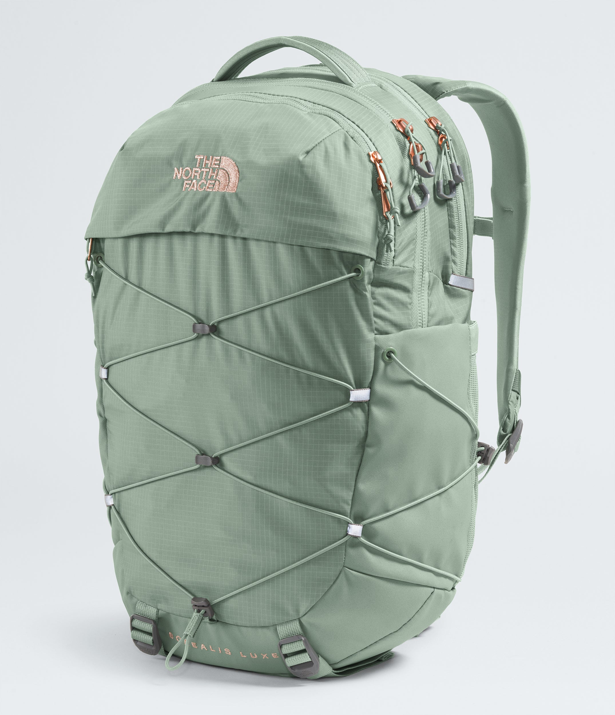 Women's The North Face Borealis Luxe Backpack Slate Moss / Burnt Coral Metallic