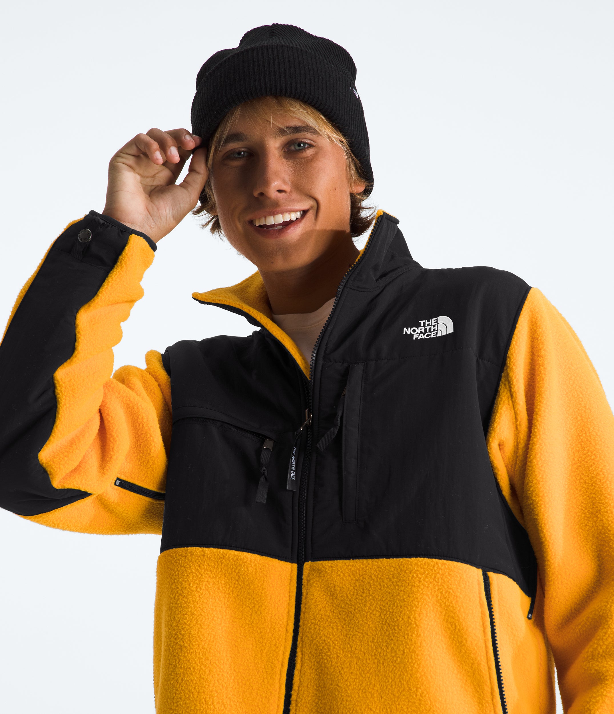Men's The North Face Retro Denali Jacket Summit Gold / TNF Black