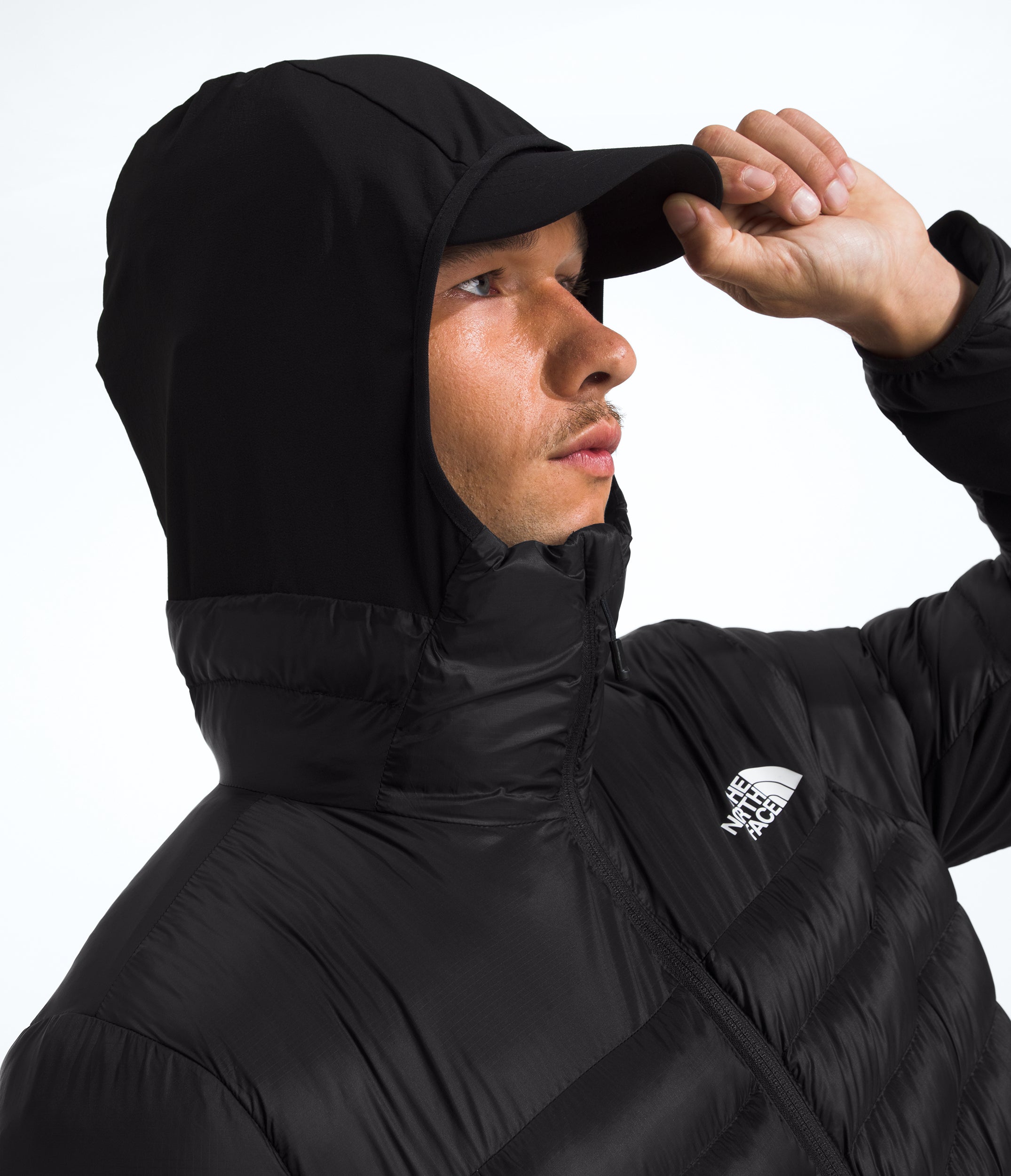 Men's The North Face Terra Peak Hybrid Hoodie Jacket Black