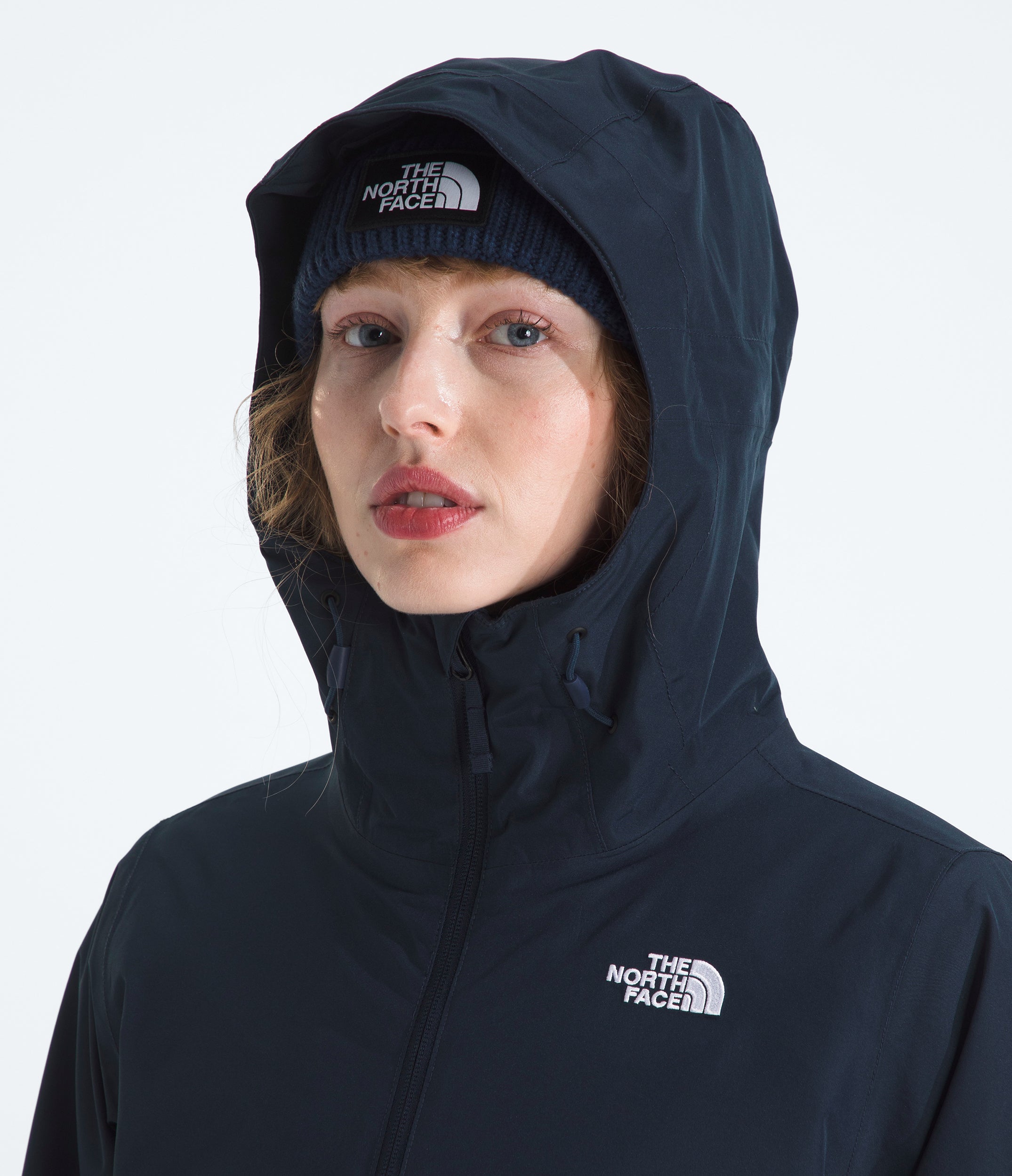 Women's The North Face Carto Mono Triclimate Hooded Jacket Summit Navy