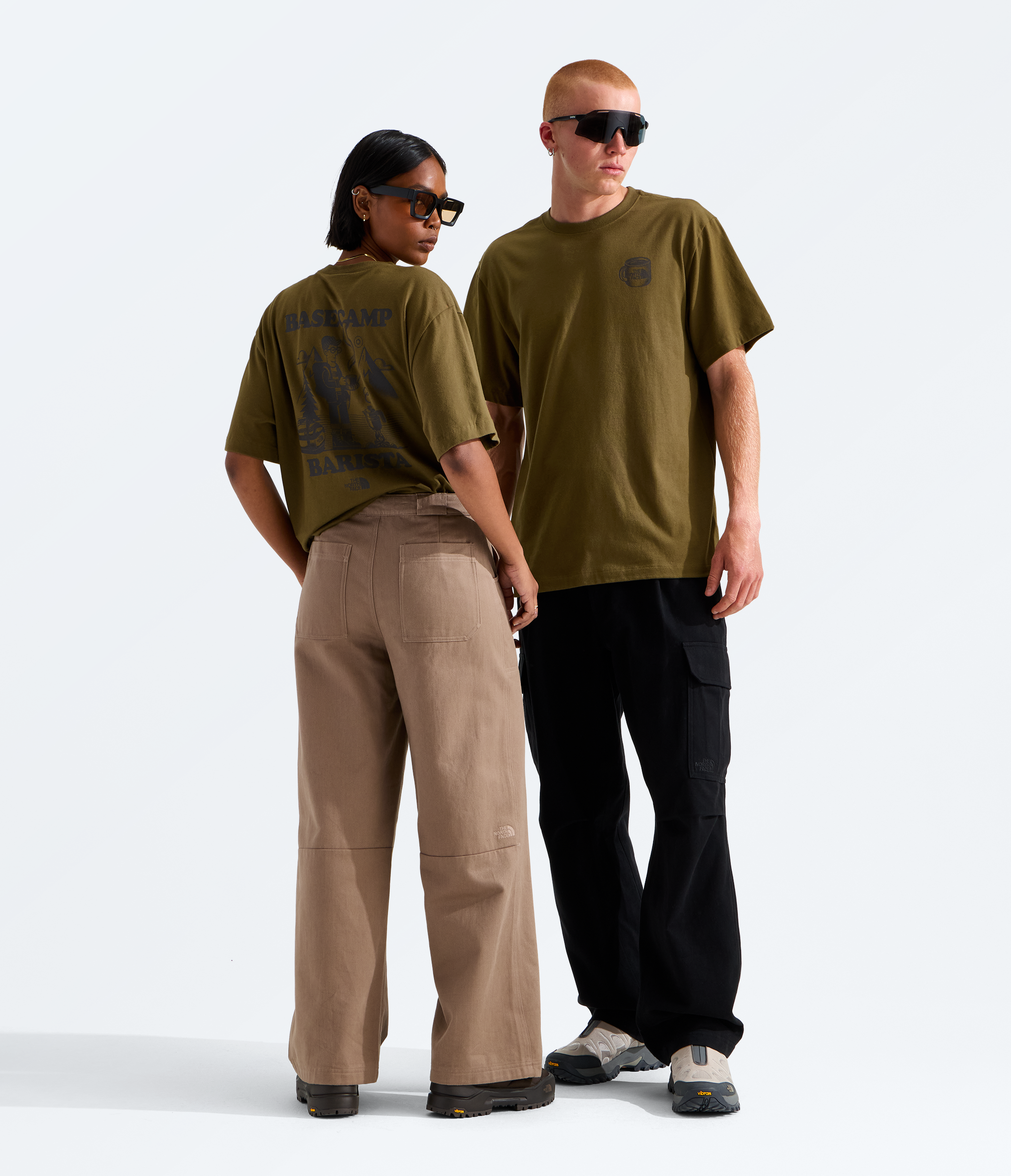 Unisex The North Face Basecamp Barista Relaxed Short-Sleeve Tee Caraway Seed