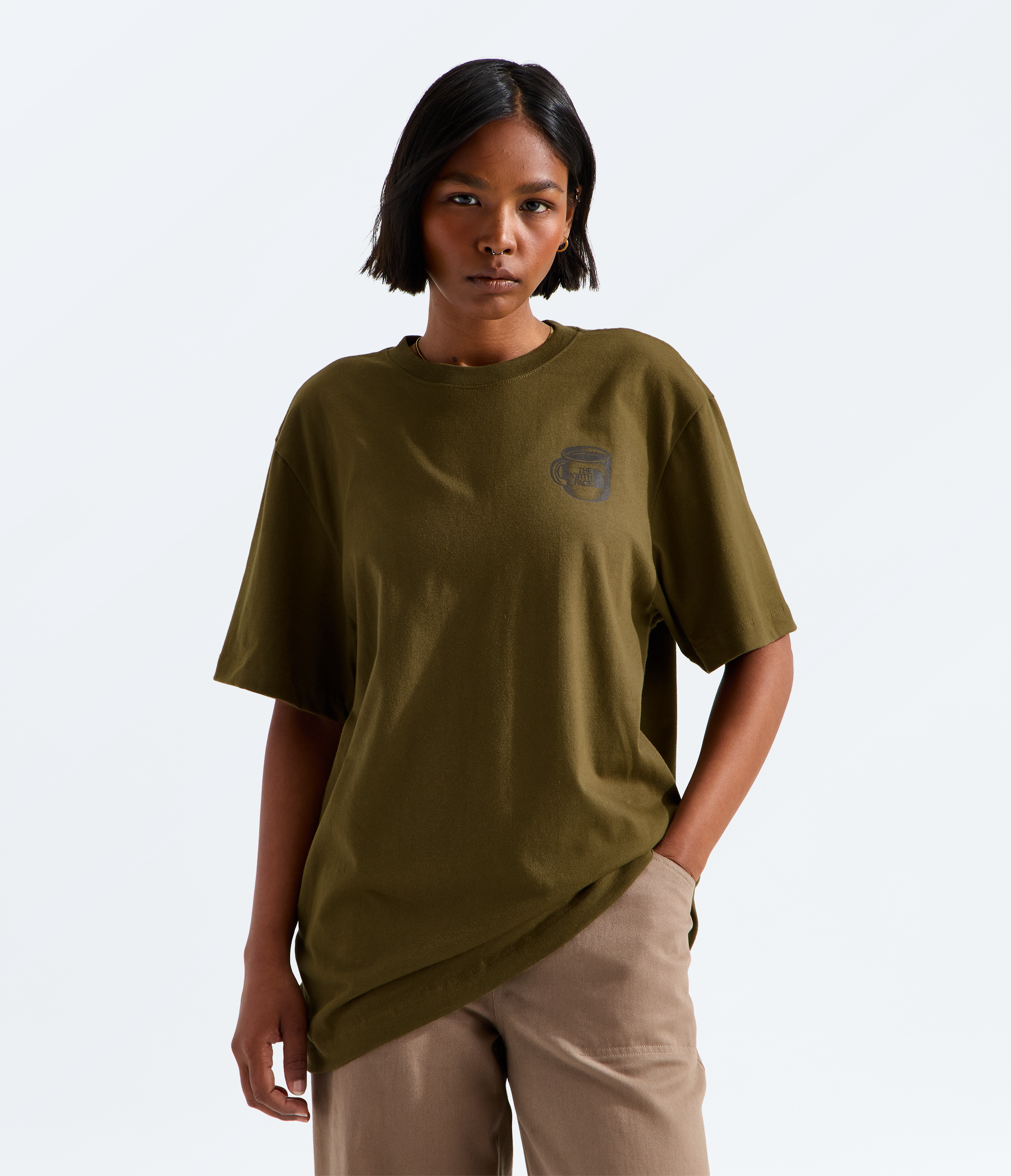 Unisex The North Face Basecamp Barista Relaxed Short-Sleeve Tee Caraway Seed