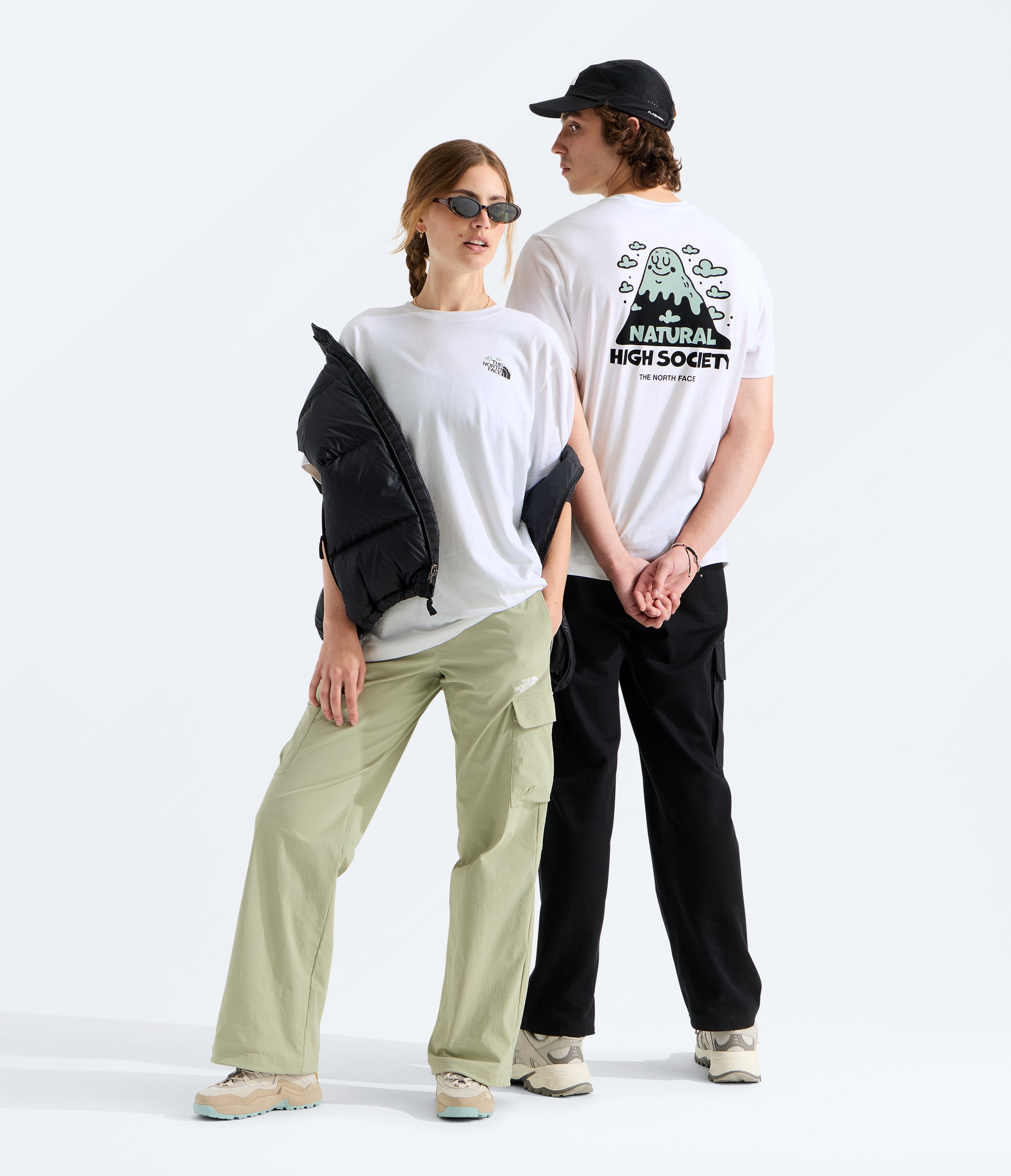 Unisex The North Face Nat High Society Relaxed Short-Sleeve Tee White