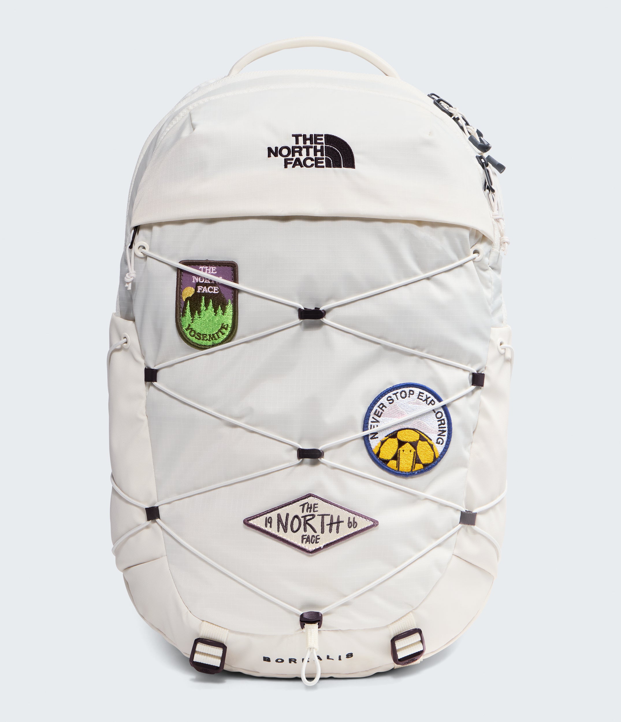 The North Face Borealis Patch Backpack White Dune