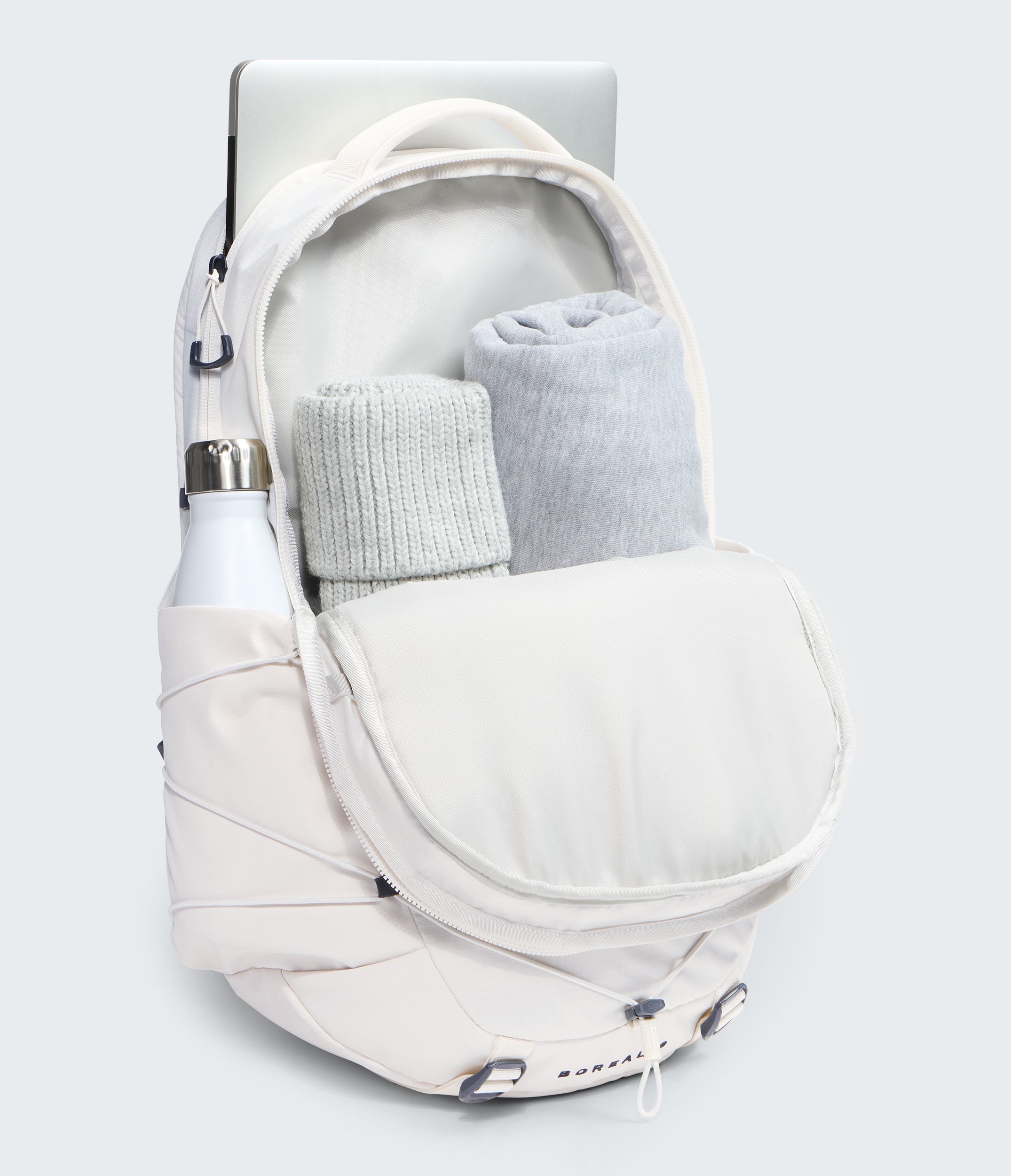 The North Face Borealis Patch Backpack White Dune