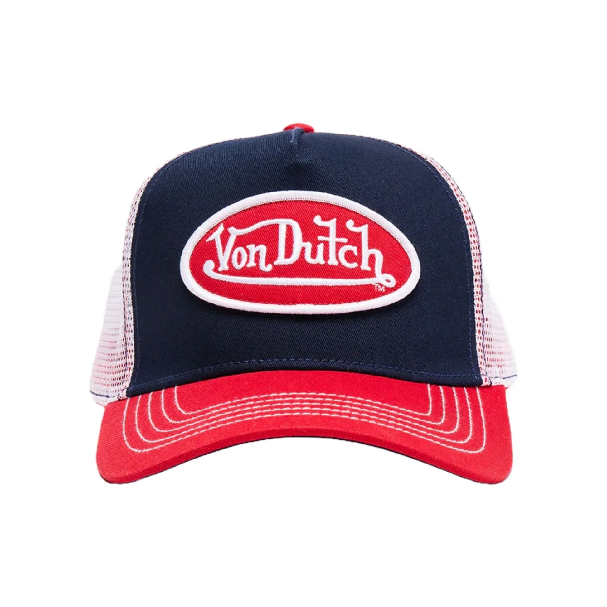 Von Dutch Navy & Red Trucker Hat