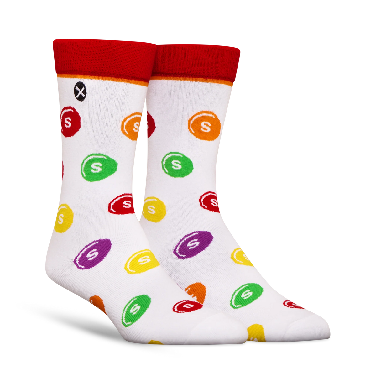 Men’s Odd Sox Oddmart Skittles Crew Socks 2-Pack