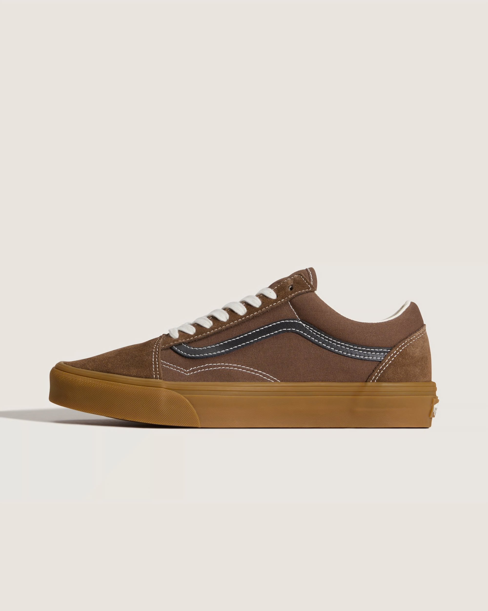 Men's Vans Old Skool Shoes Gum Vintage Cocoa