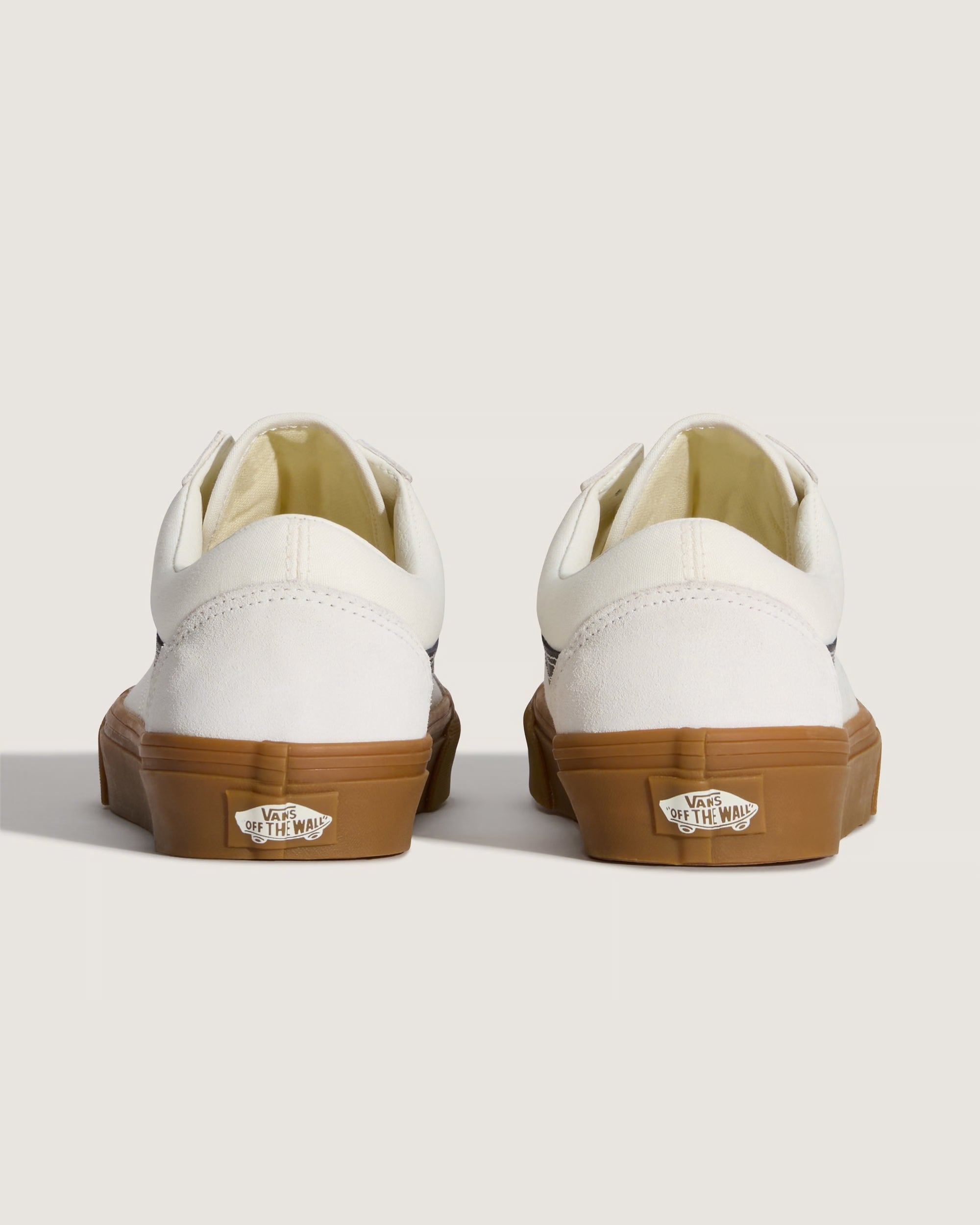 Men's Vans Old Skool Shoes Gum White