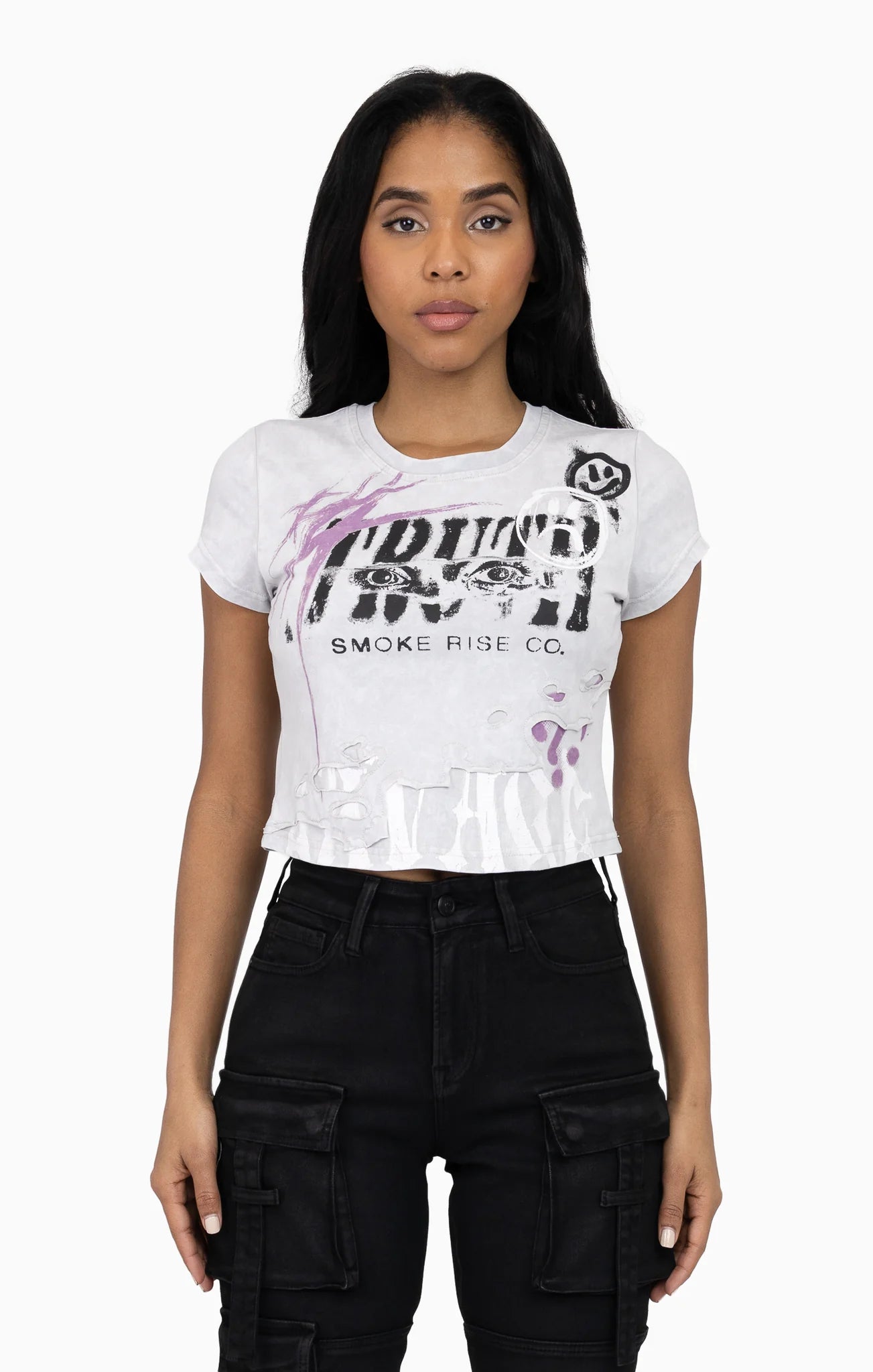 Women's Smoke Rise Faux Double Layered Tee Microchip