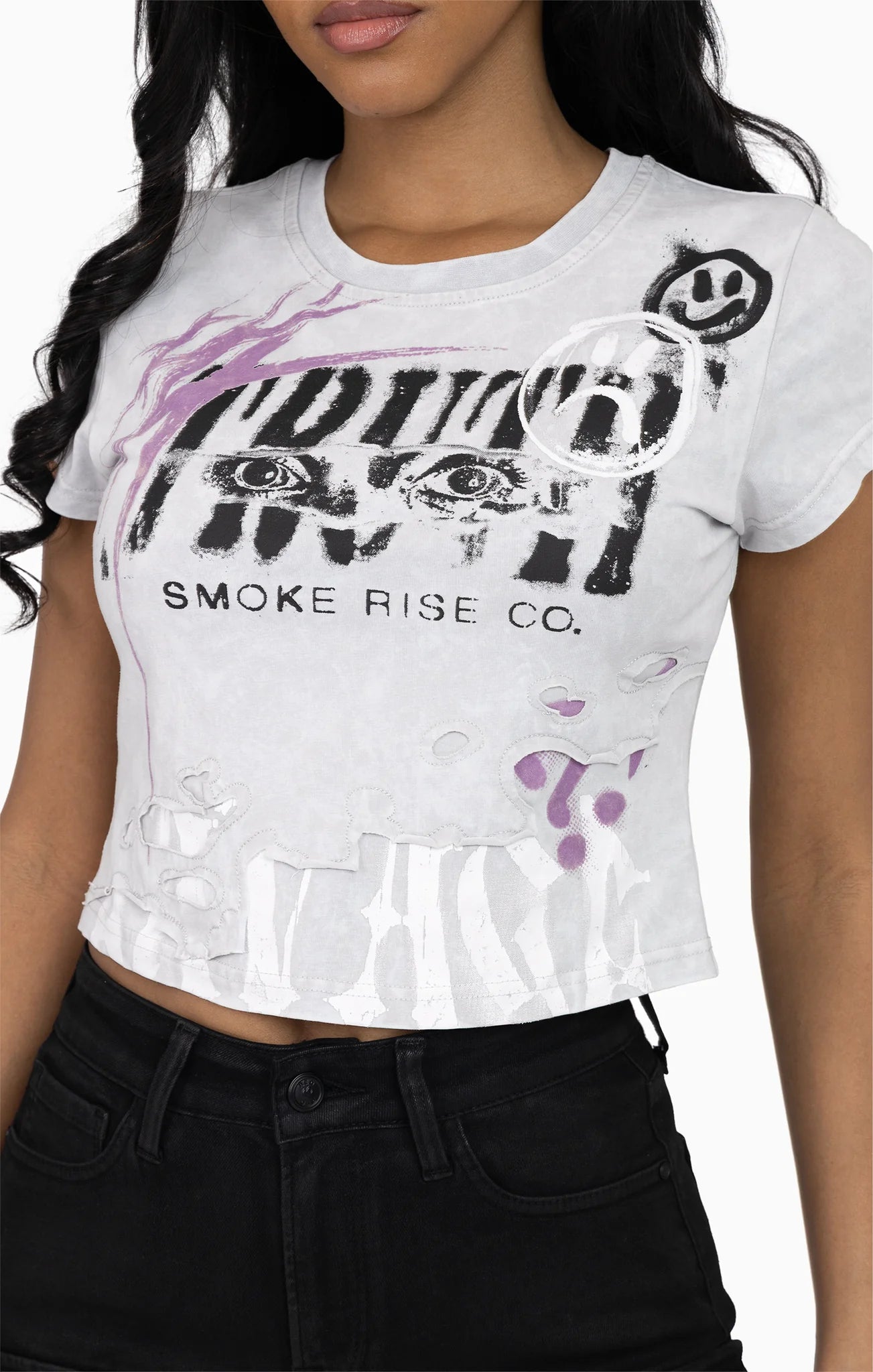 Women's Smoke Rise Faux Double Layered Tee Microchip