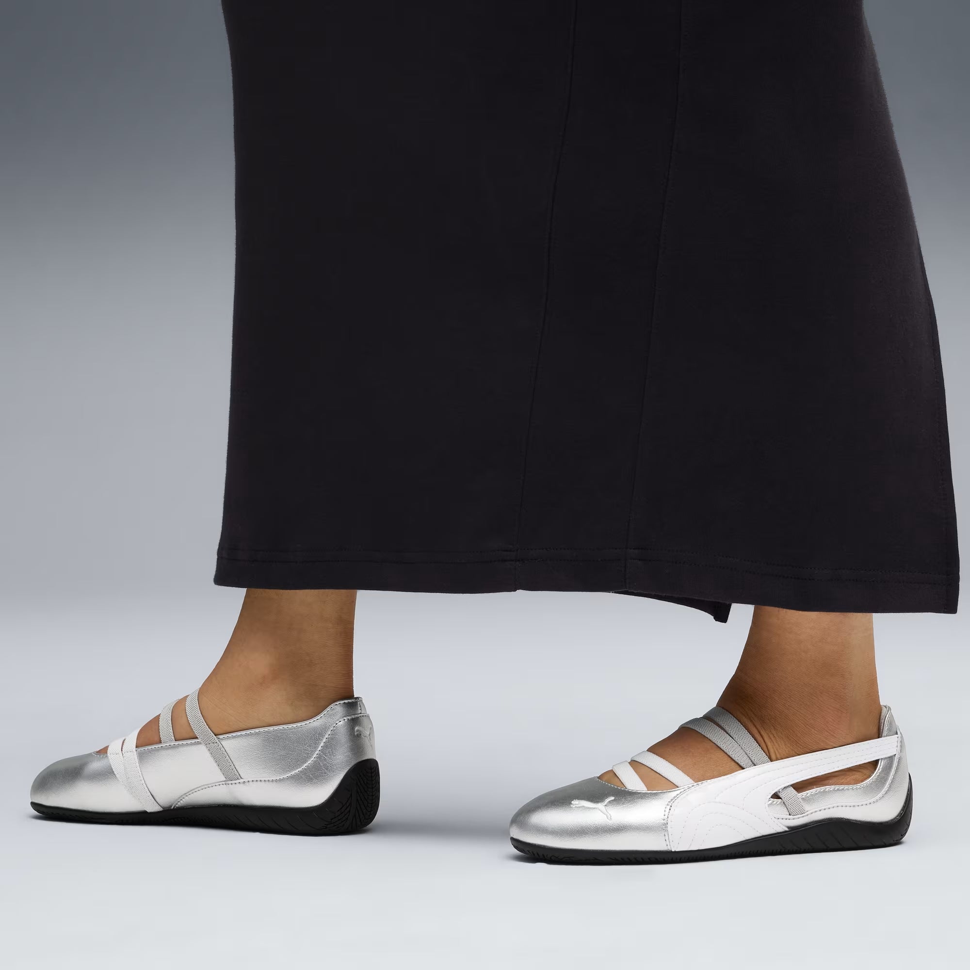 Women's PUMA Speedcat Ballet Metallic Shoes Silver