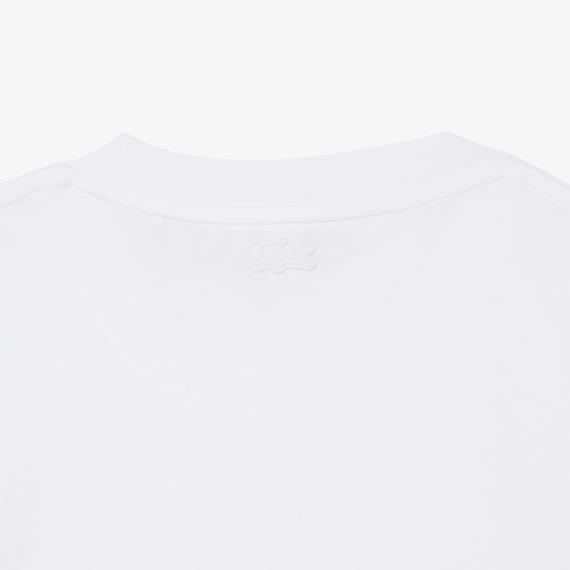 Men's Lacoste Printed Cotton T-Shirt White