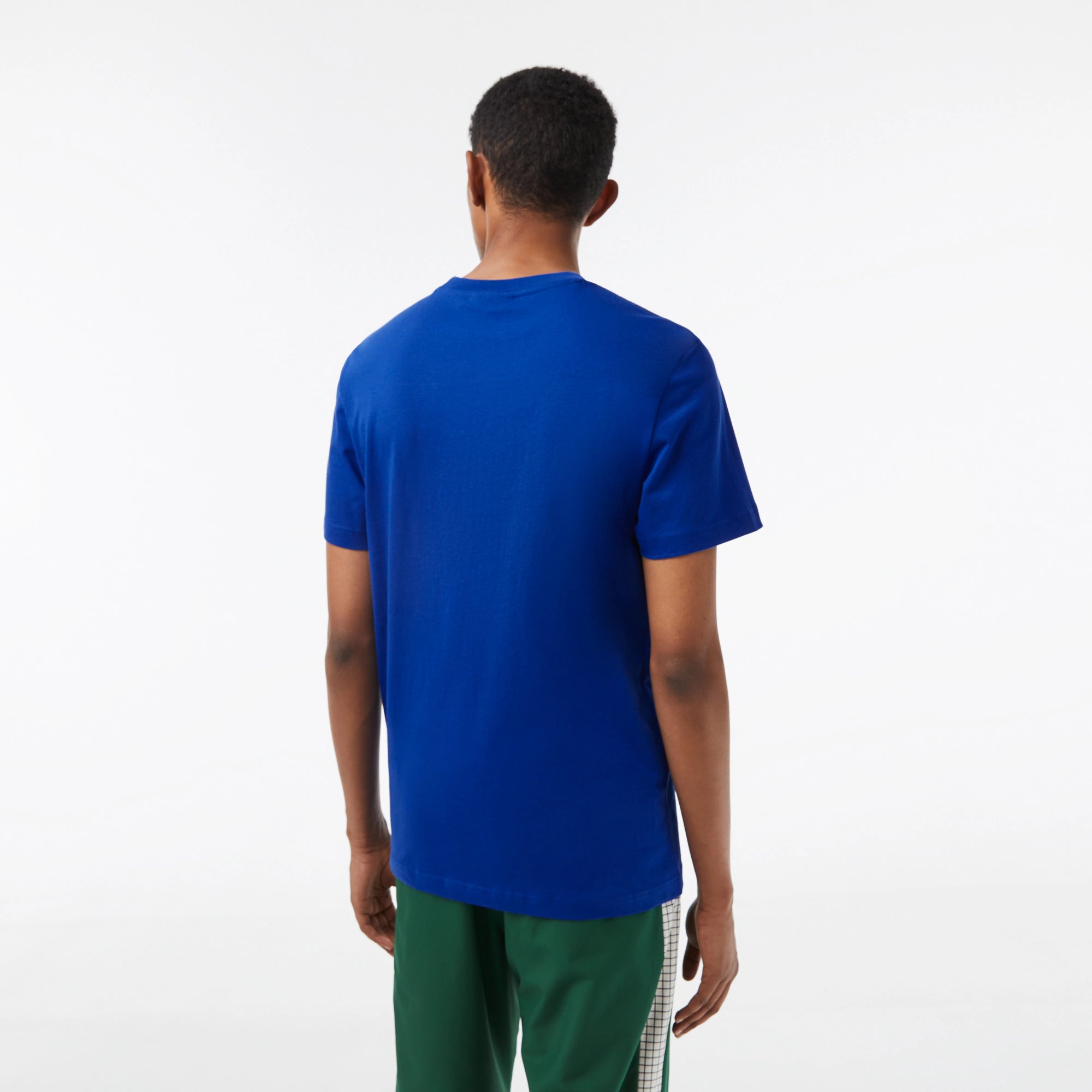 Men's Lacoste Cotton Jersey Print T-Shirt Cobalt
