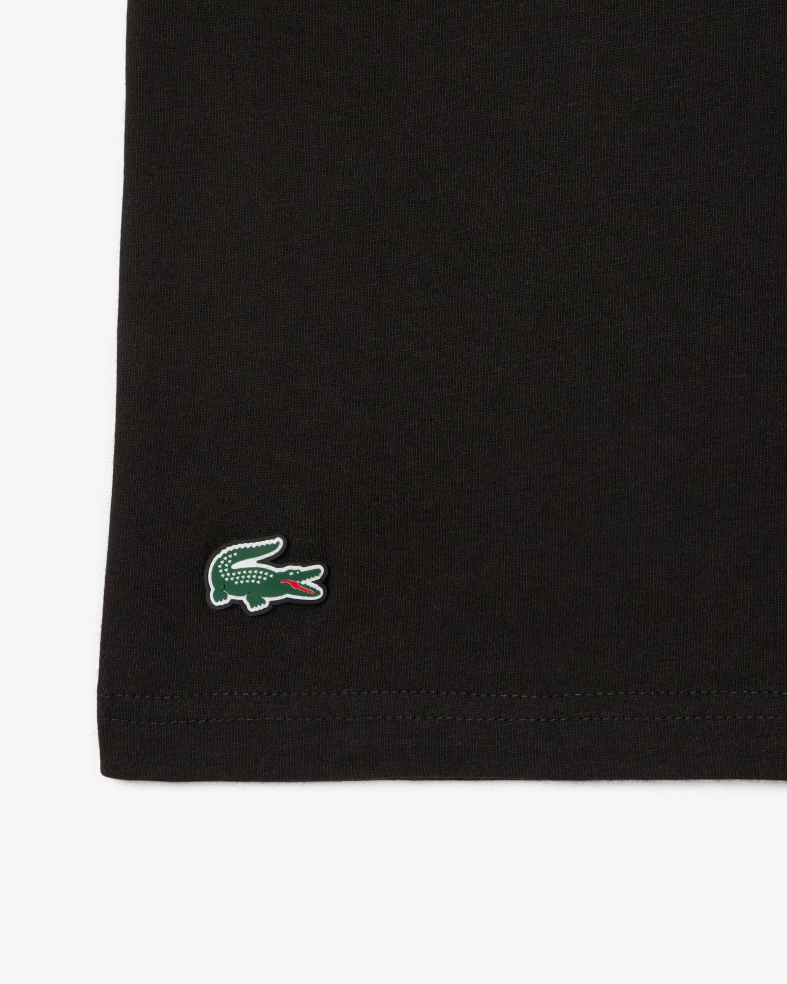 Unisex Lacoste Graphic Print T-Shirt Black