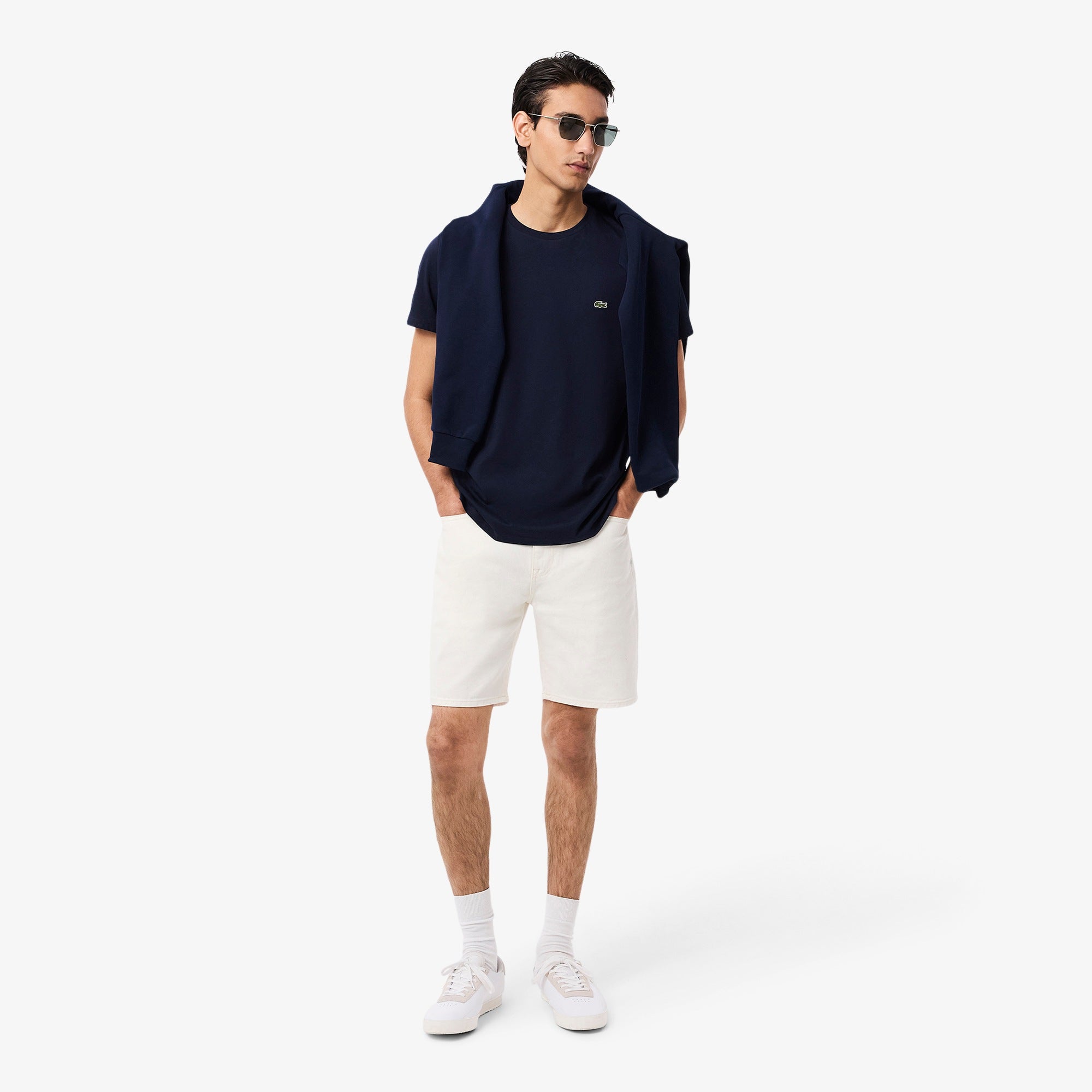 Men's Lacoste Pima Cotton T-Shirt Navy Blue