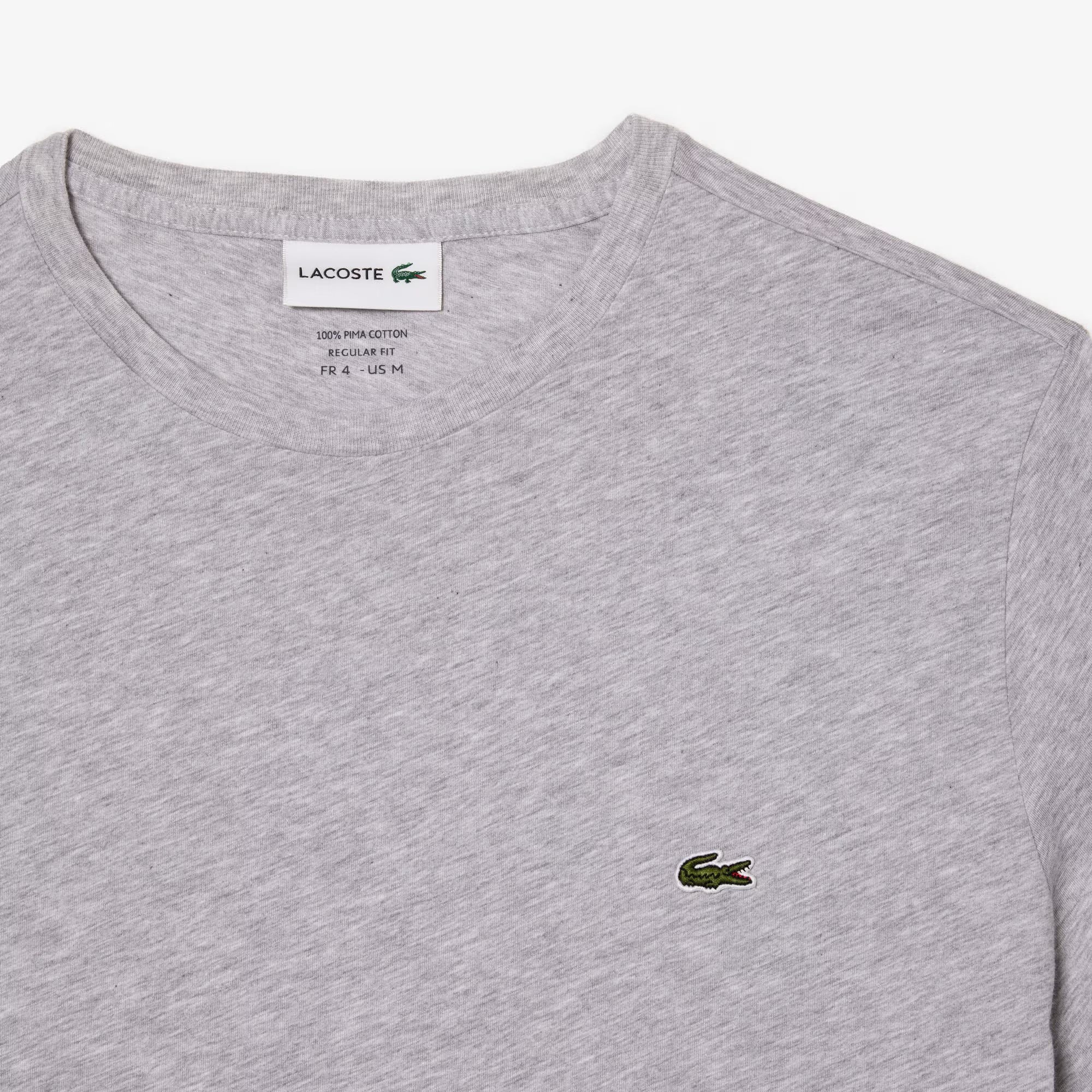 Men's Lacoste Pima Cotton T-Shirt Grey Chine